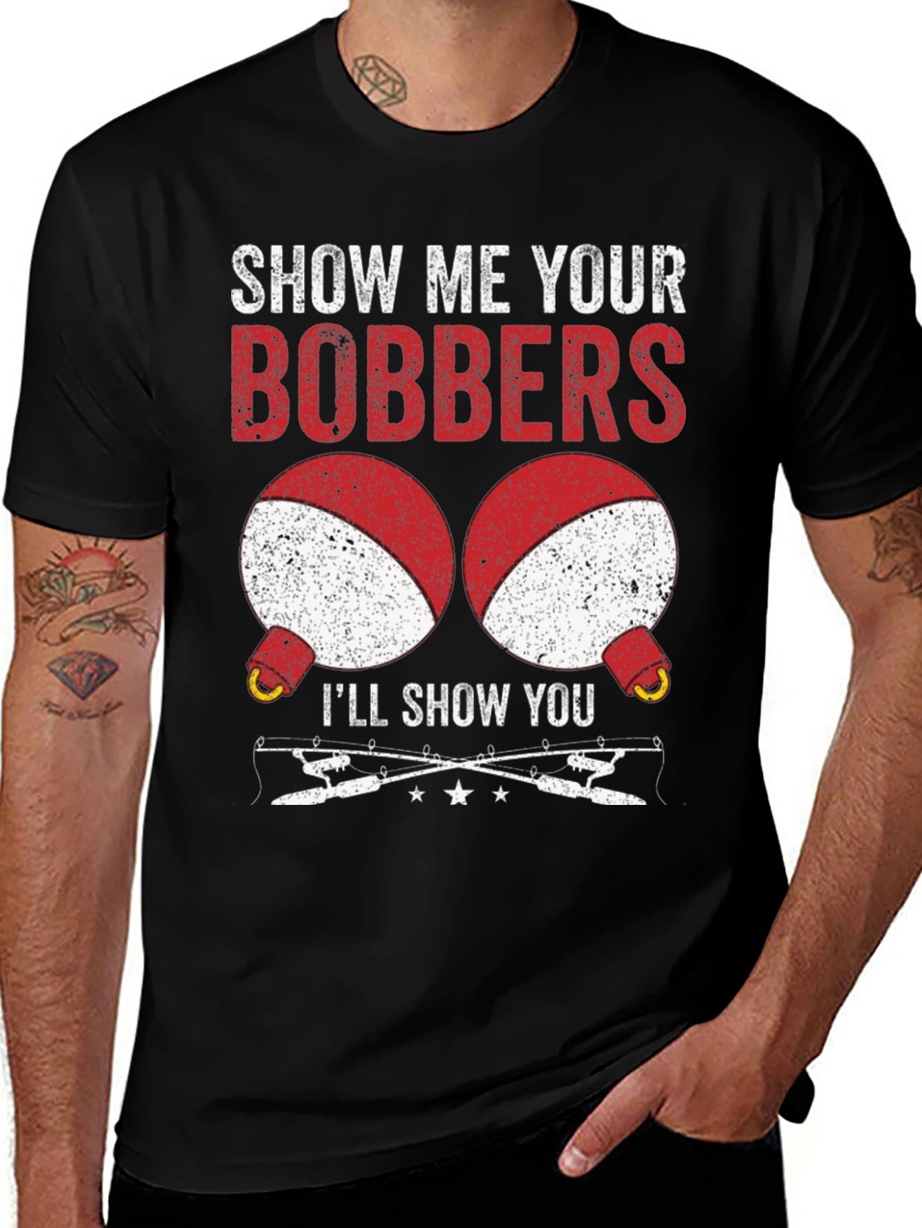 Variant 7 of Show Me Your Bobbers Fishing T-Shirt