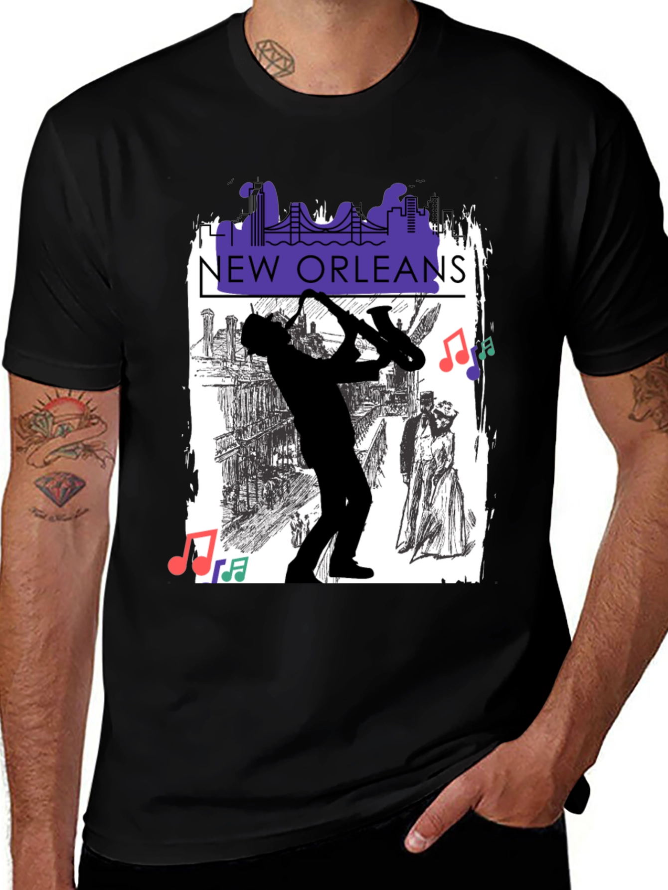 Variant 5 of New Orleans Jazz T-Shirt