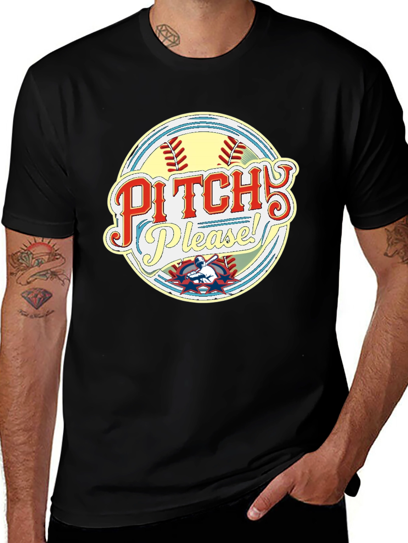 Variant 11 of Pitch Please Baseball T-Shirt