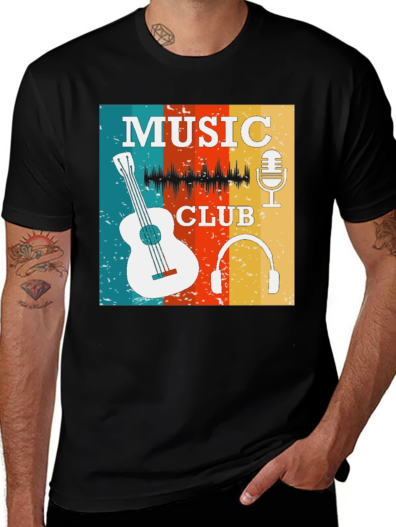 Variant 27 of Retro Music Club Graphic Tee
