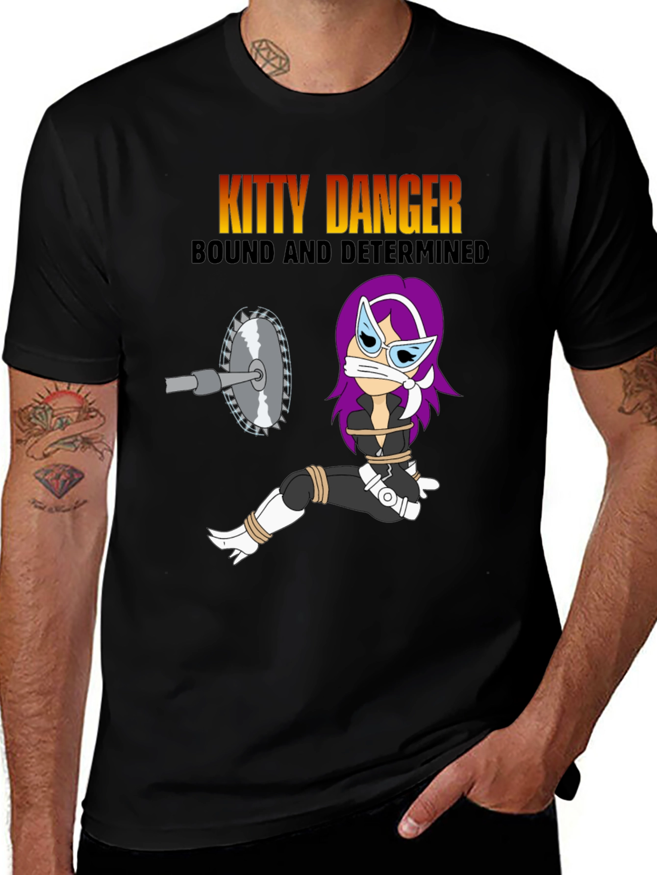 Variant 19 of Kitty Danger Graphic T-Shirt