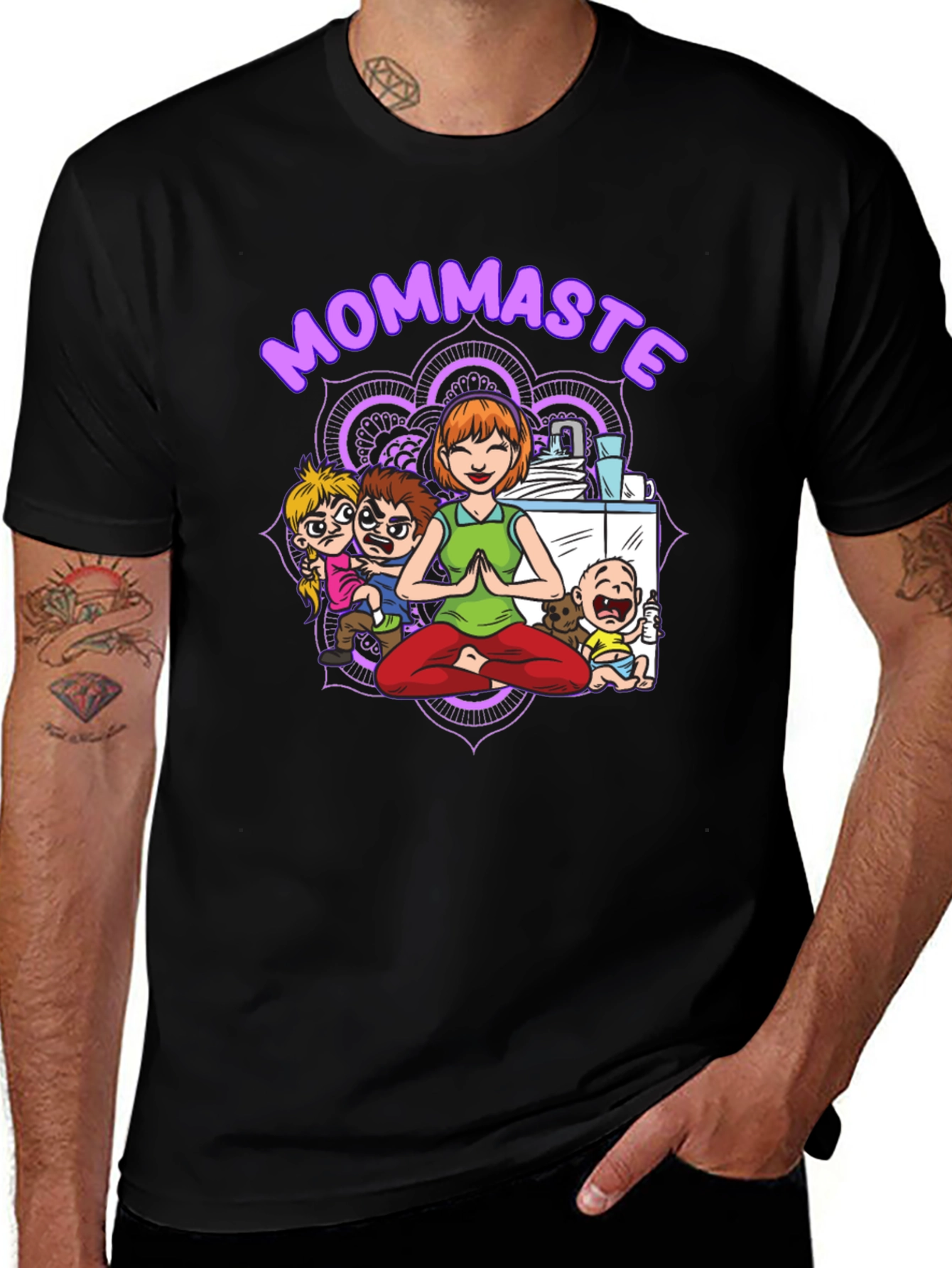 Variant 11 of Mommaste Funny Yoga T-Shirt