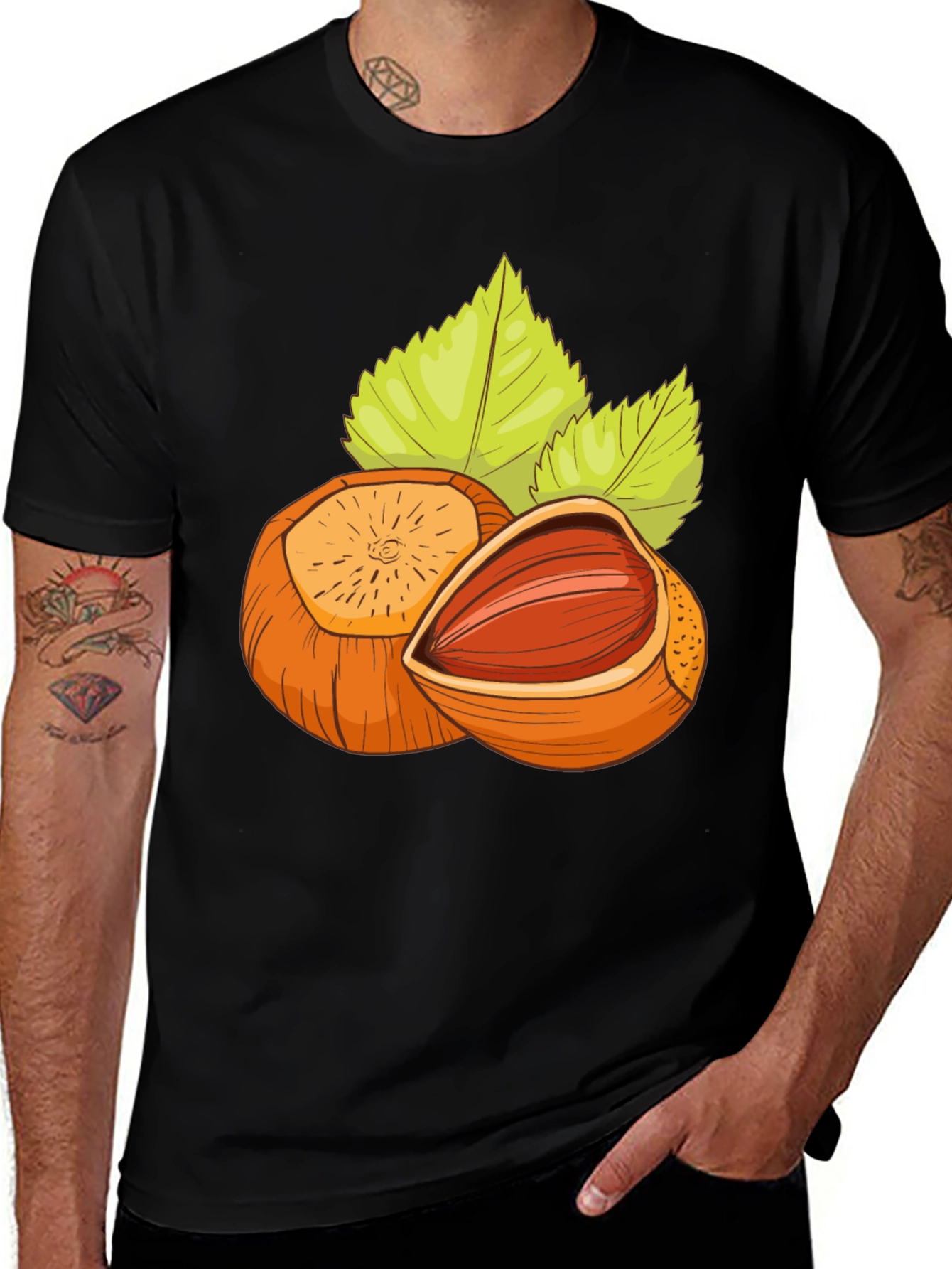 Variant 29 of Hazelnut Graphic Tee - Nutty Style