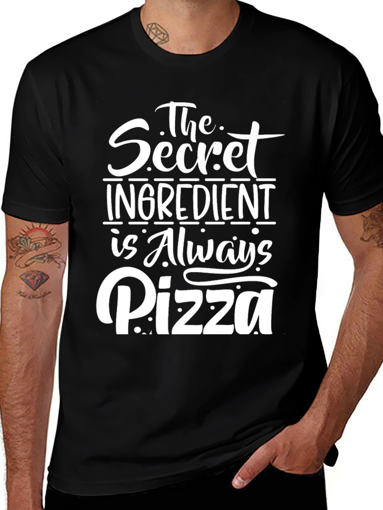 Variant 7 of Pizza Secret Ingredient Graphic T-Shirt