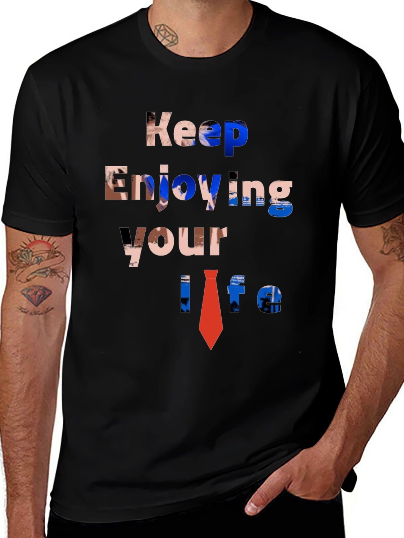 Variant 7 of Keep Enjoying Your Life Graphic Tee