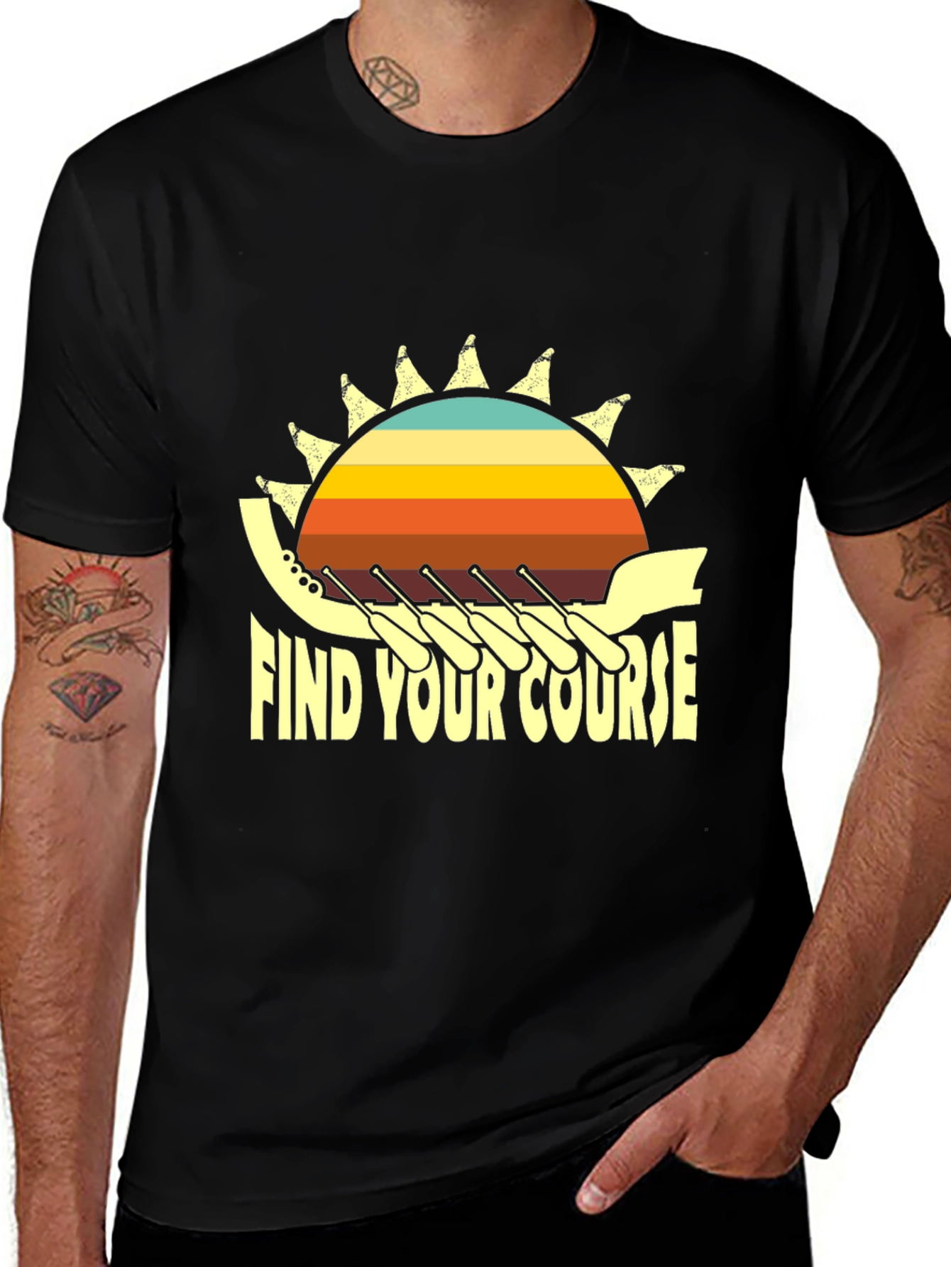 Variant 5 of Find Your Course Rowing T-Shirt
