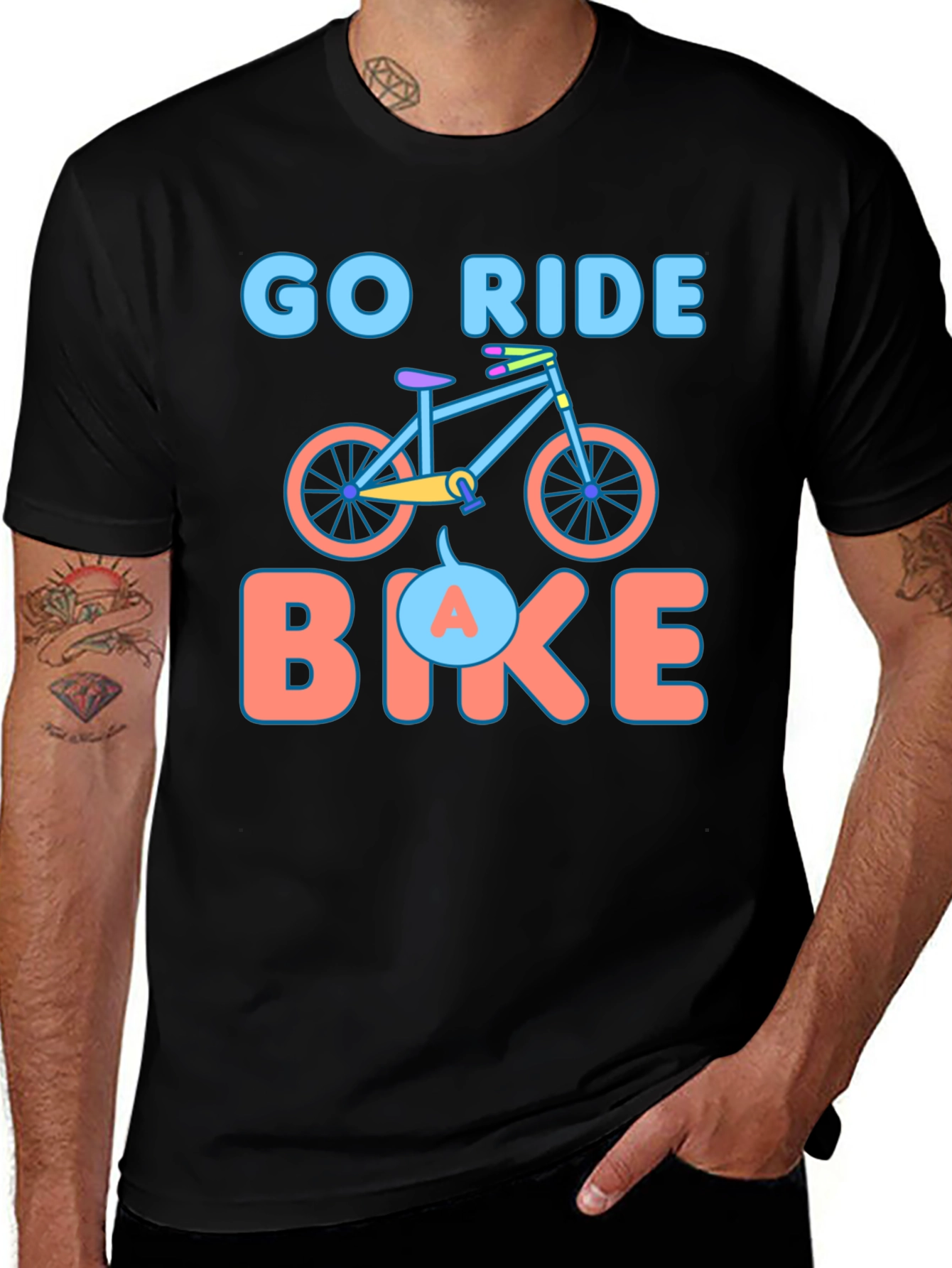 Variant 15 of Go Ride a Bike Graphic T-Shirt