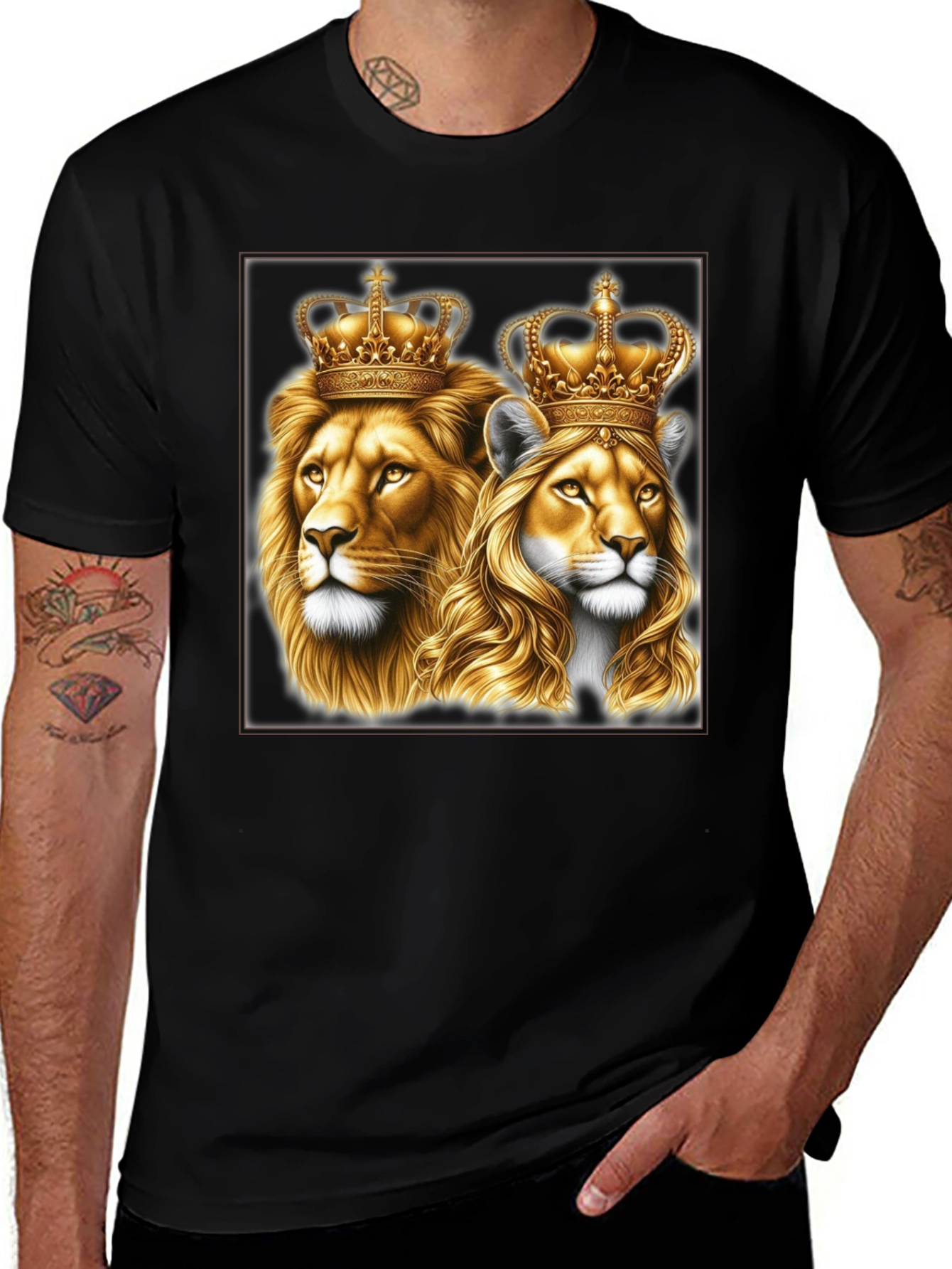Variant 12 of Lion King & Queen Graphic Tee