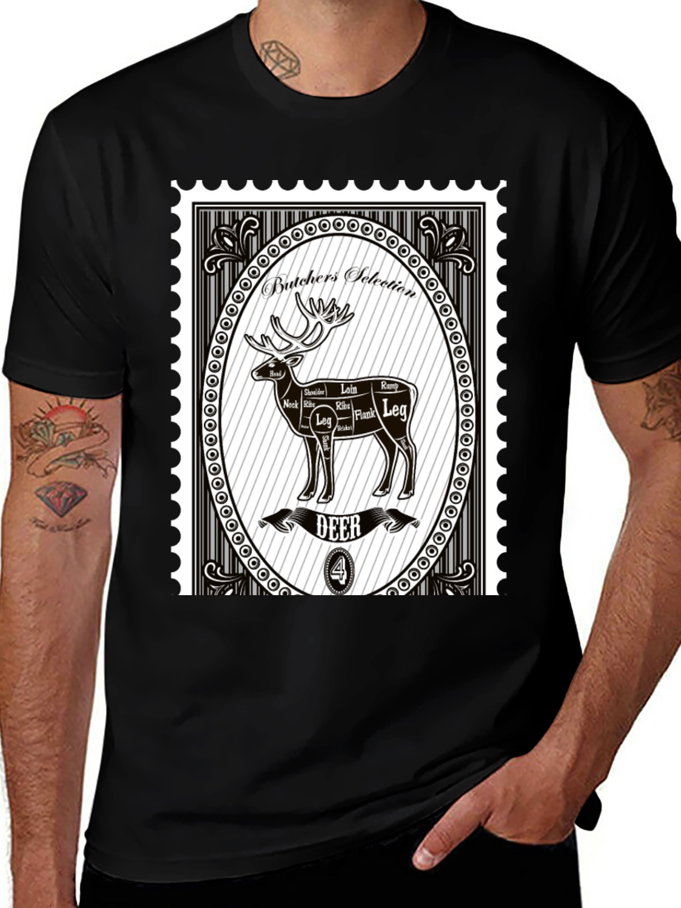 Variant 8 of Butcher's Selection Deer T-Shirt - Novelty Graphic Tee