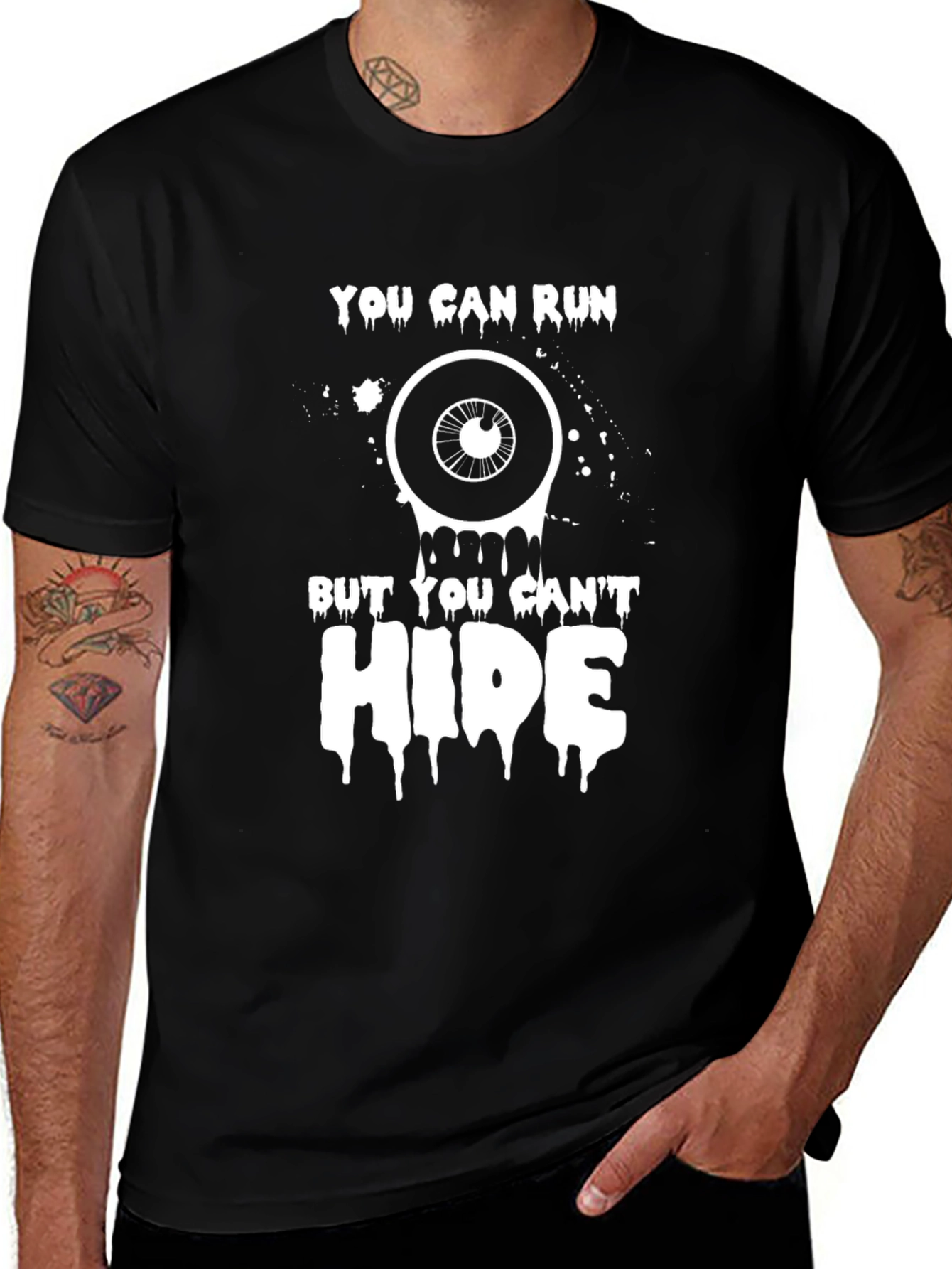 Variant 16 of You Can Run, But You Can't Hide Graphic T-Shirt