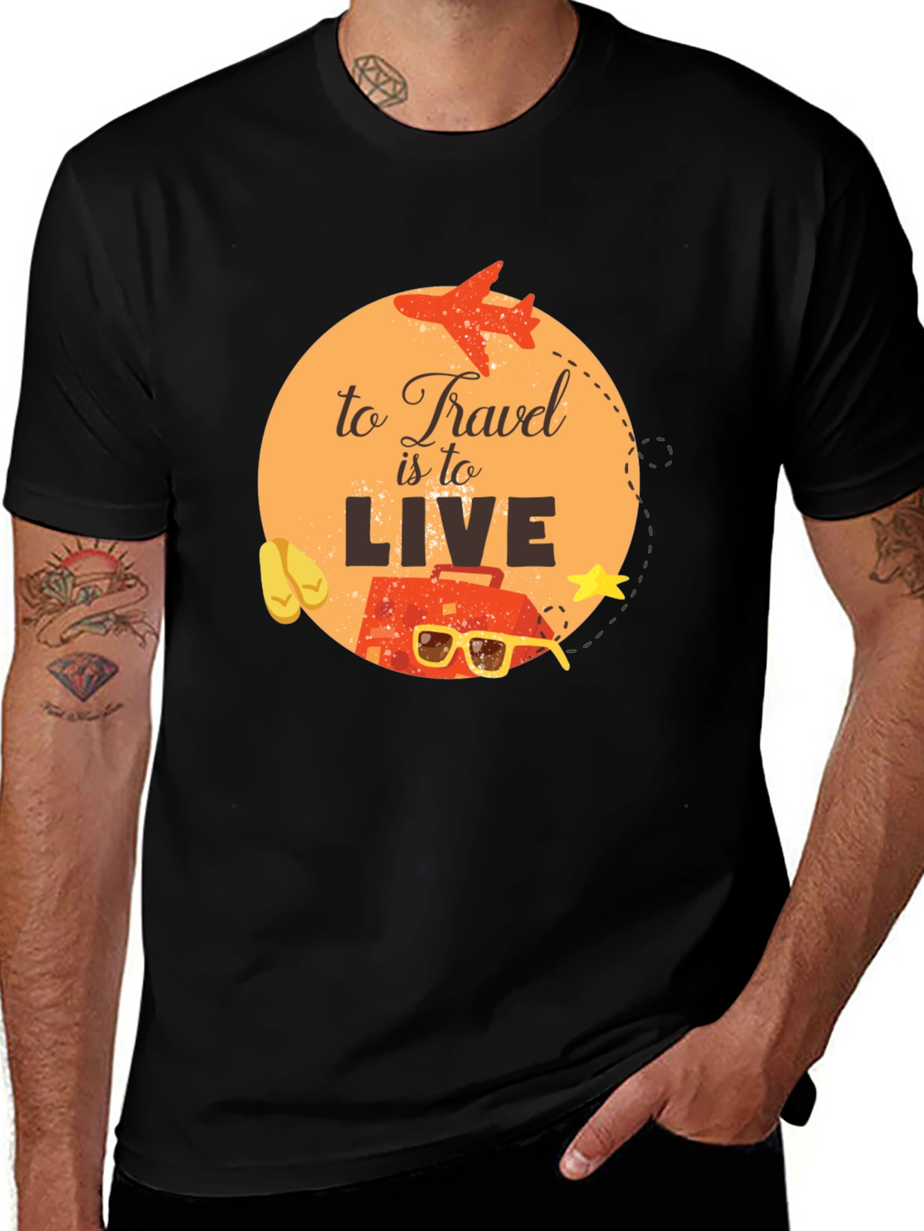 Variant 27 of Travel is to Live T-Shirt - Adventure Ready