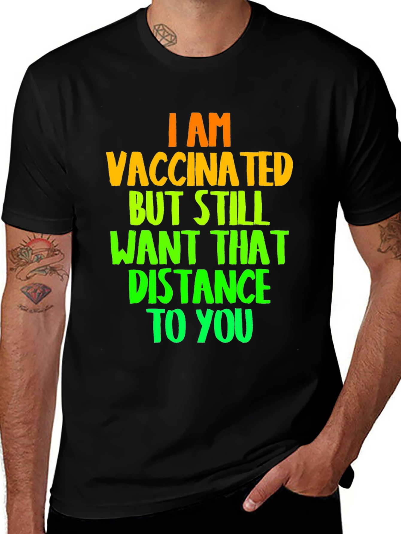 Variant 22 of Vaccinated Distance T-Shirt