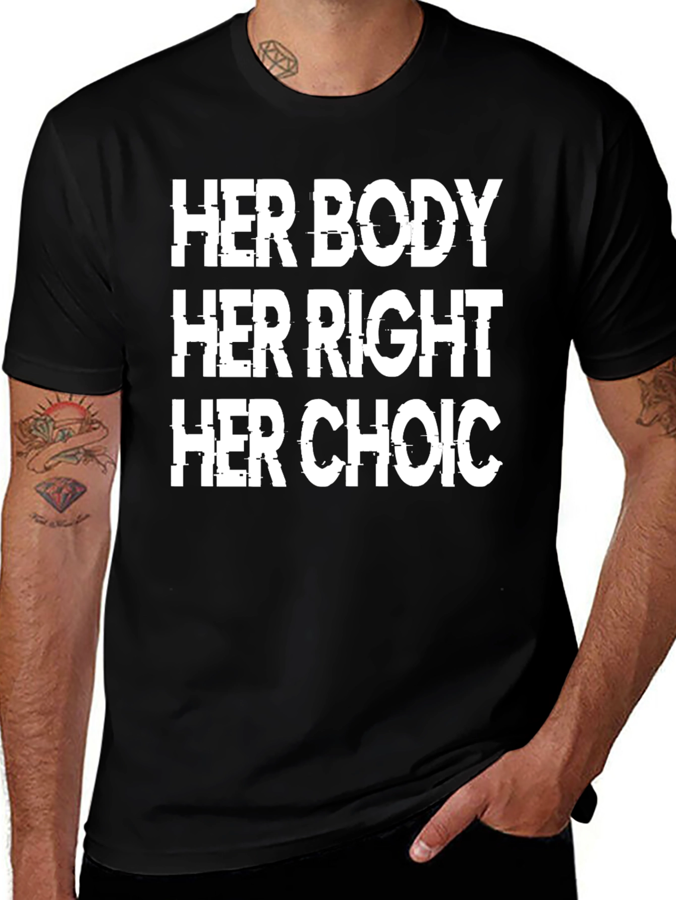 Her Body Her Right Her Choice T-Shirt Pro Choice Activism