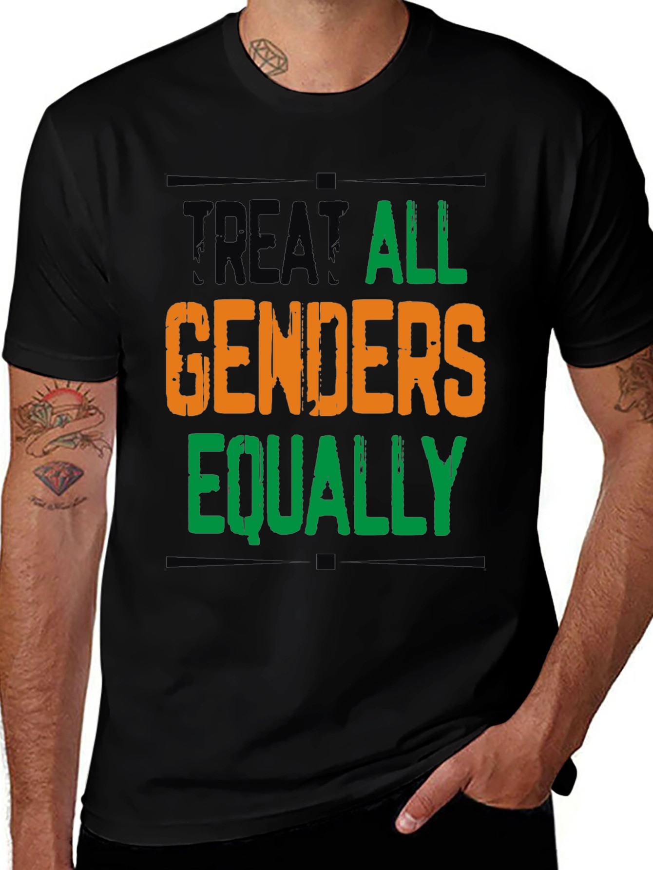 Variant 5 of Treat All Genders Equally Graphic Tee