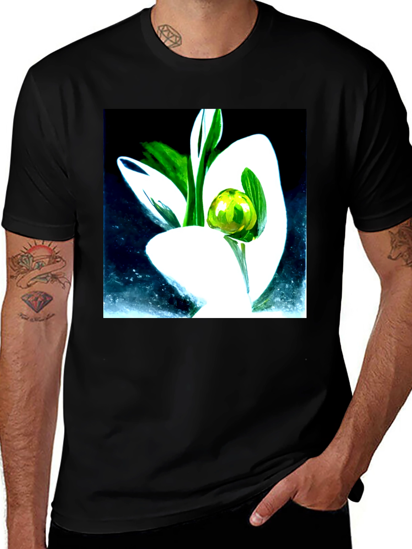Variant 21 of Abstract Floral T-Shirt