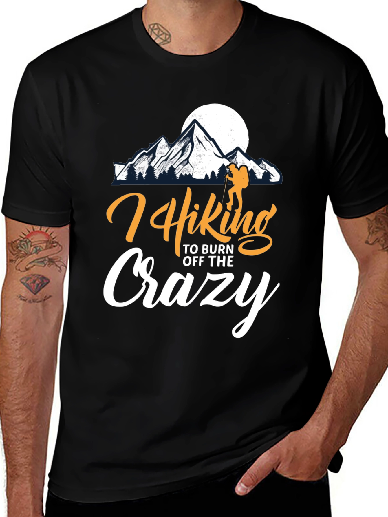 Variant 13 of Hiking to Burn Off The Crazy T-Shirt