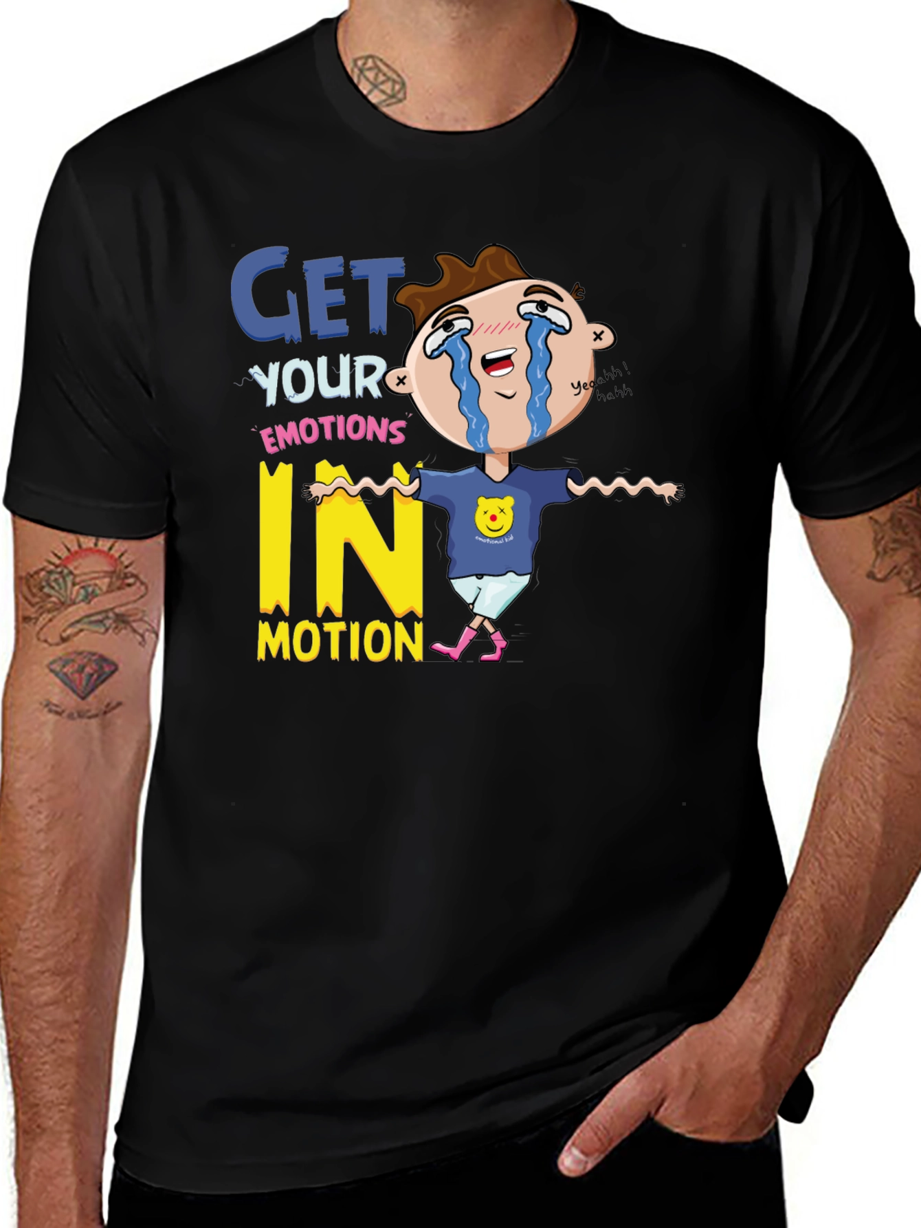 Variant 4 of Emotional Cartoon Graphic T-Shirt