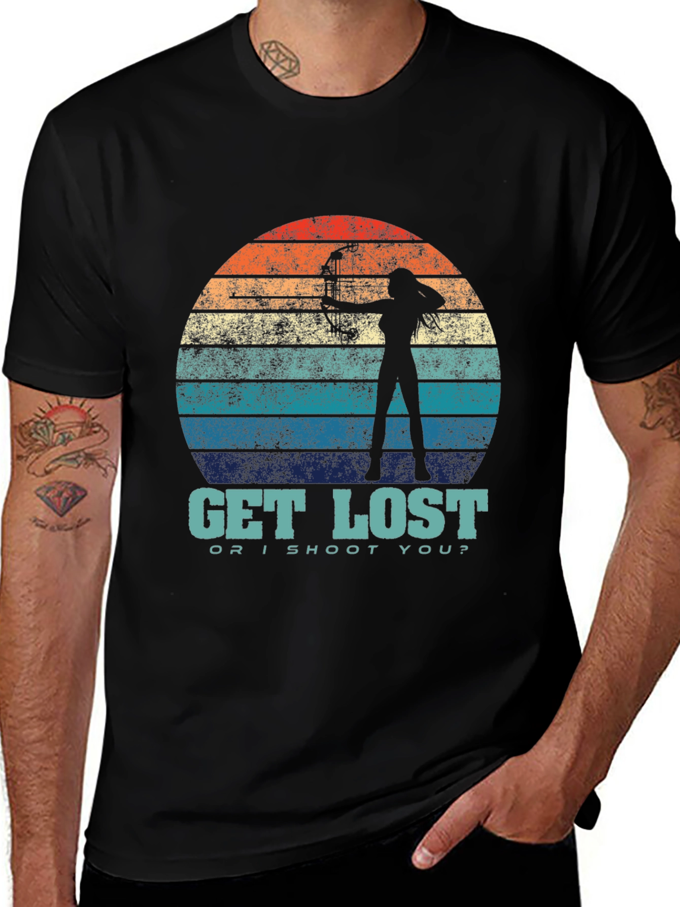 Variant 18 of Get Lost Archer Graphic T-Shirt