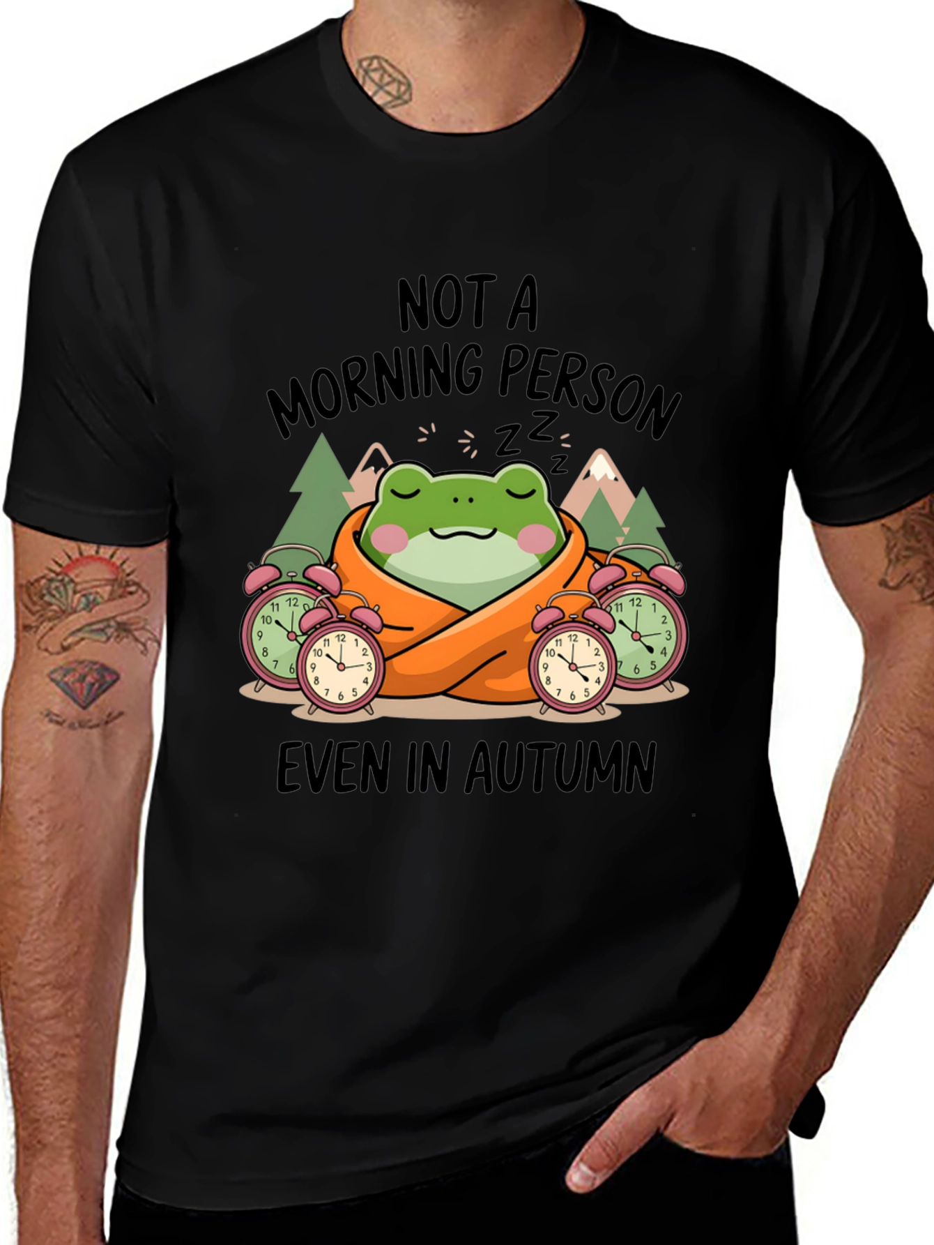 Not A Morning Person Frog T-Shirt - Even In Autumn