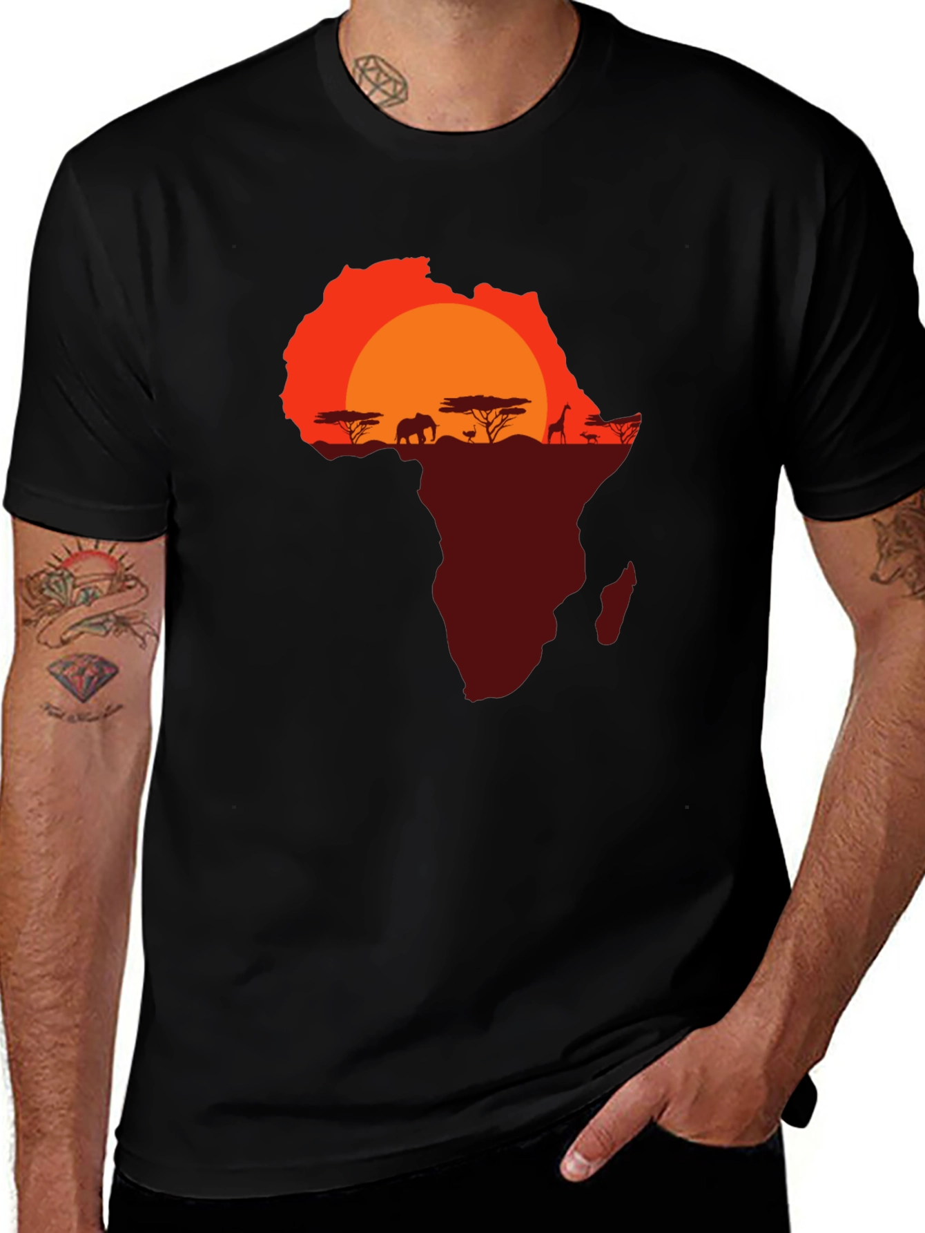 Variant 4 of African Sunset Graphic Tee
