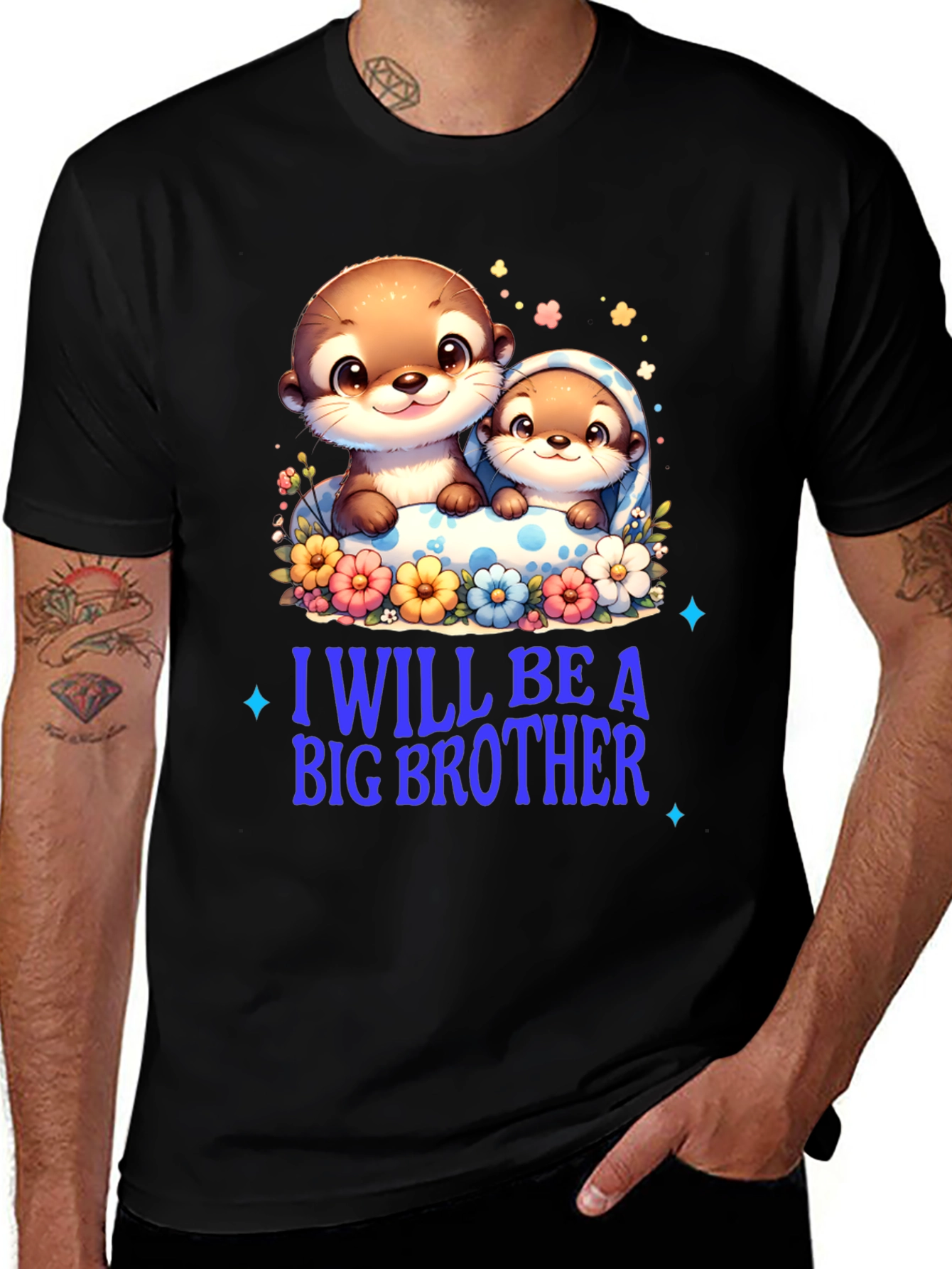 Cute Otter Big Brother T-Shirt