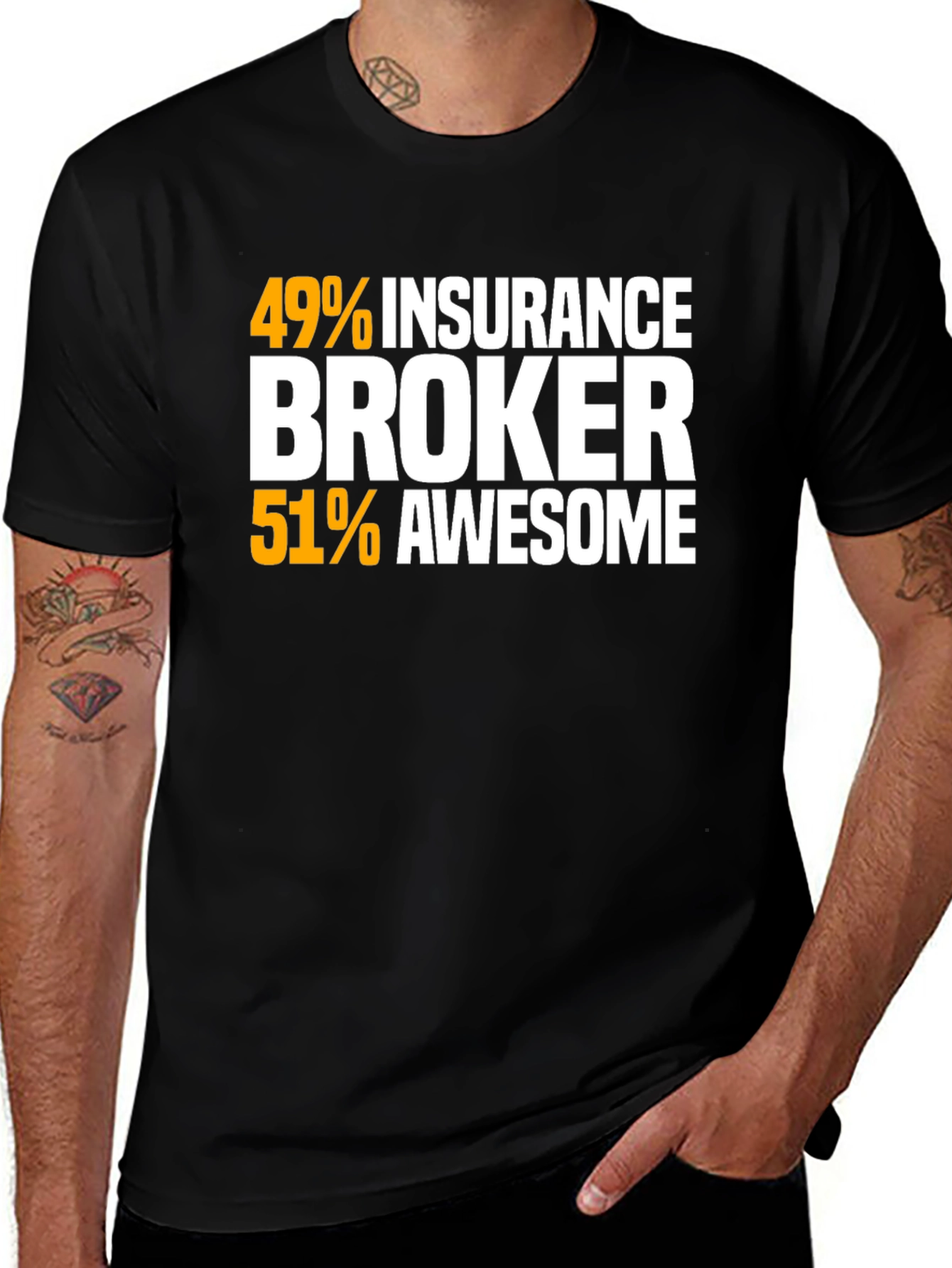 Variant 14 of Insurance Broker Awesome Graphic T-Shirt