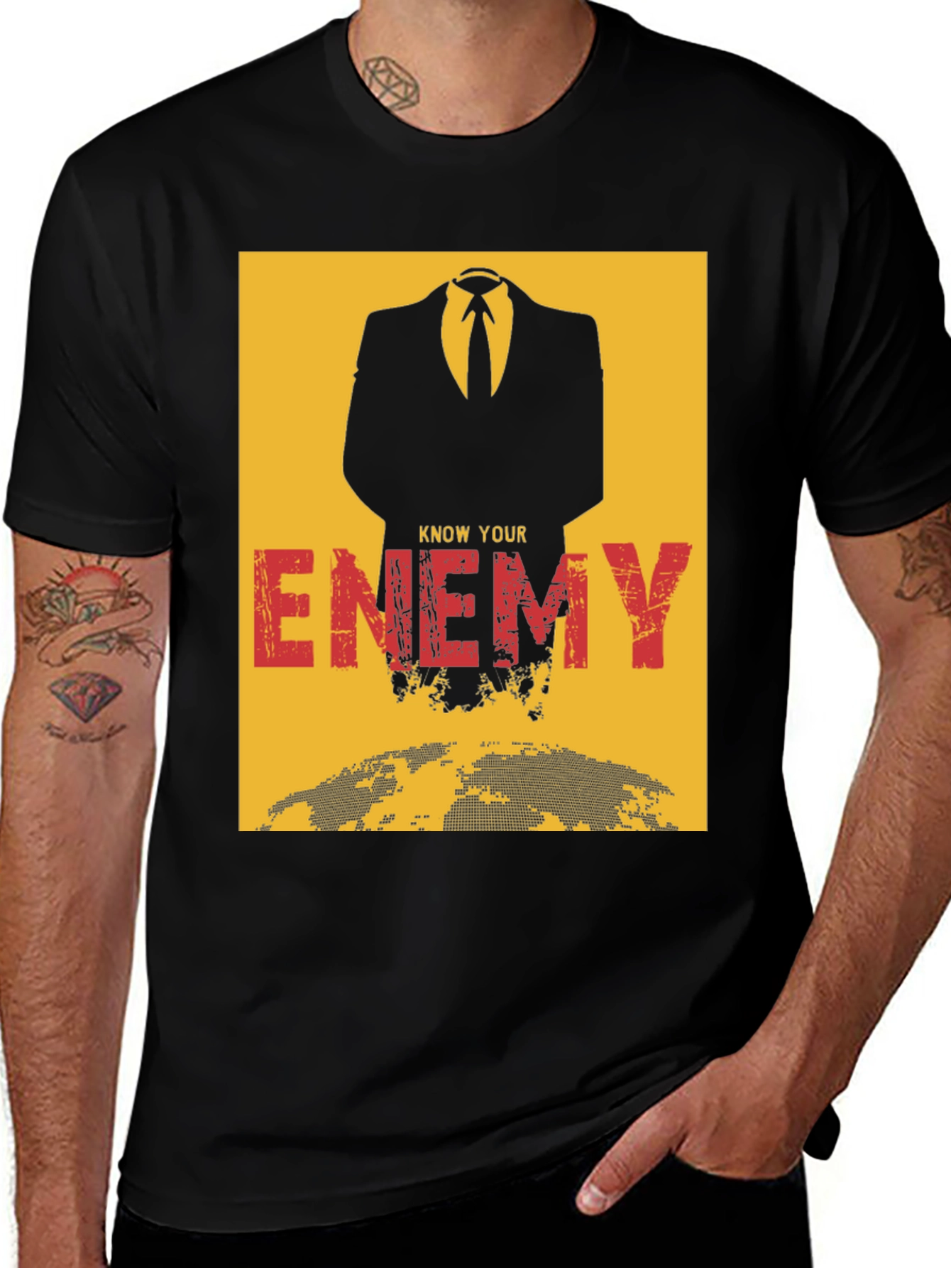 Variant 27 of Know Your Enemy Graphic Tee - Conspiracy T-Shirt