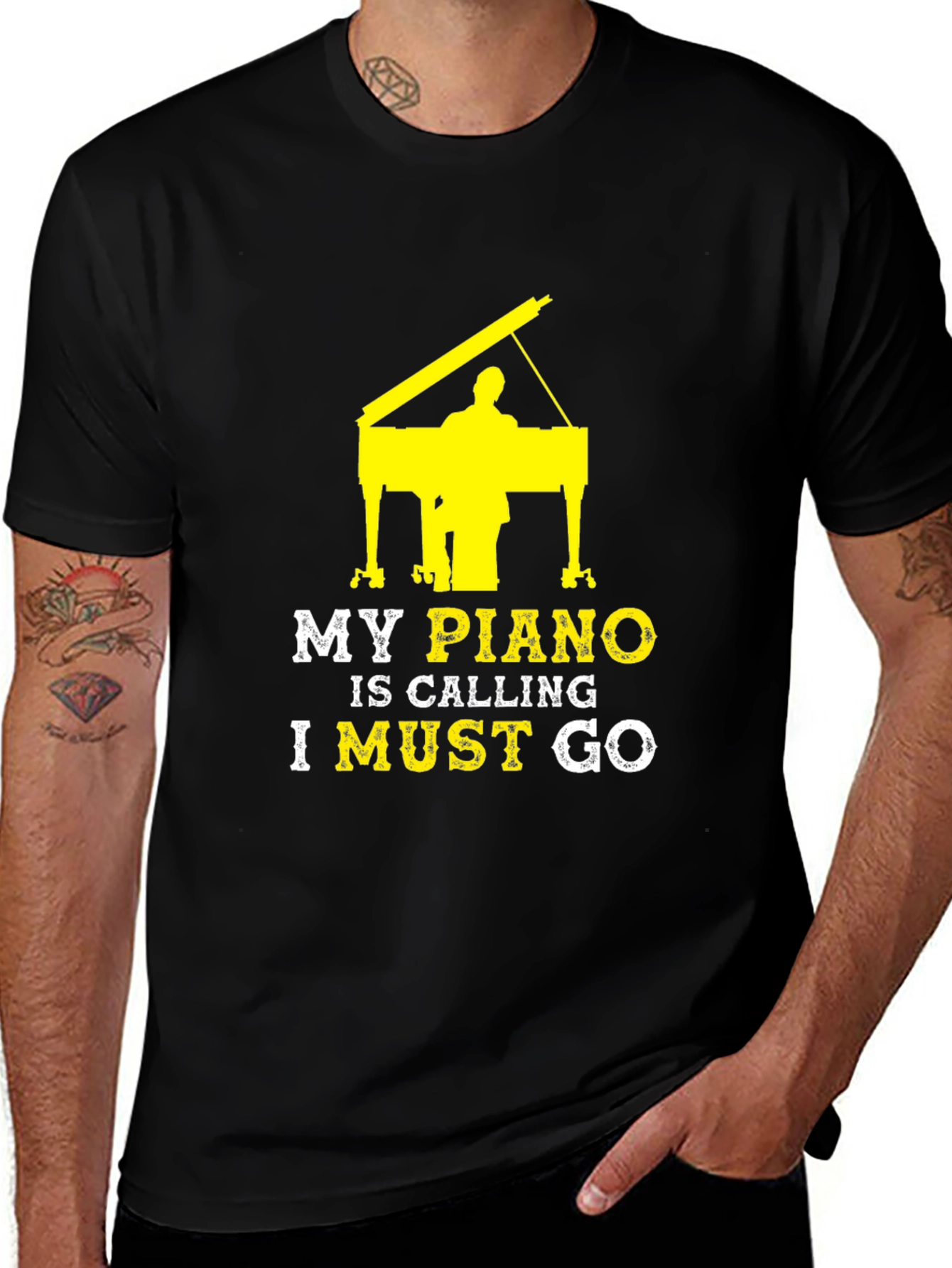 Variant 30 of Piano Lover T-Shirt - Music Calling!