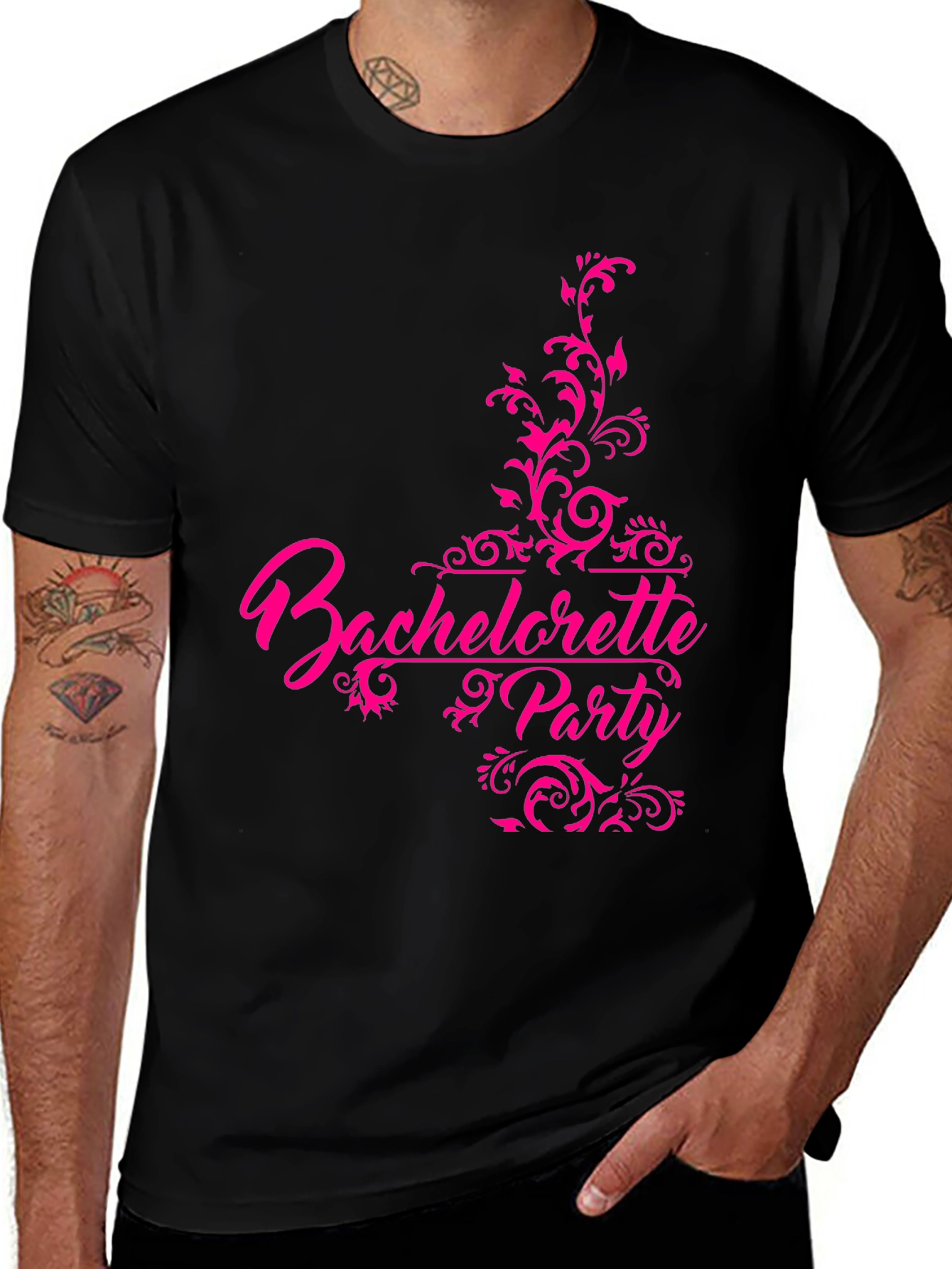Variant 27 of Bachelorette Party T-Shirt, Hot Pink Design