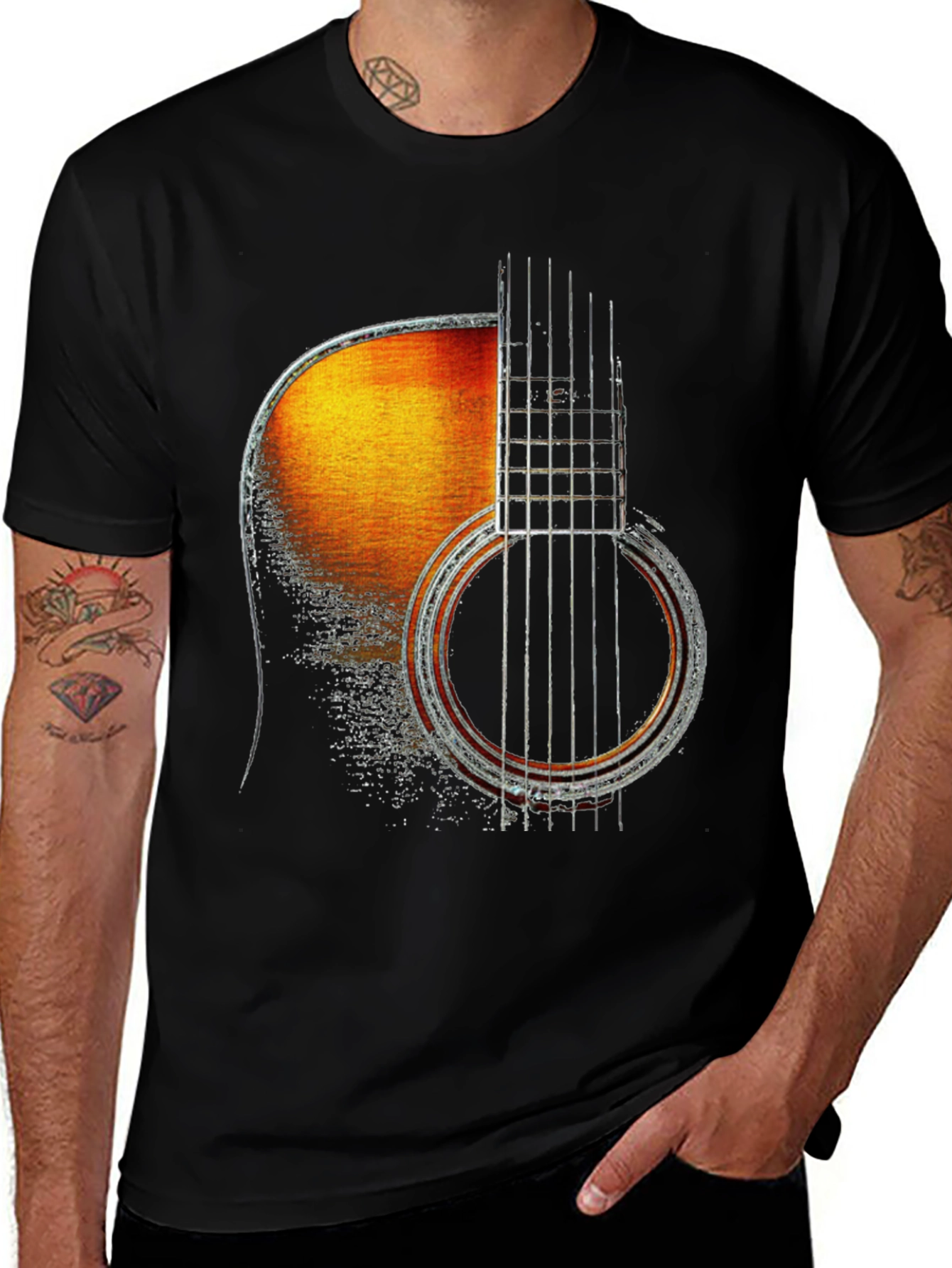 Variant 23 of Acoustic Guitar Graphic Tee