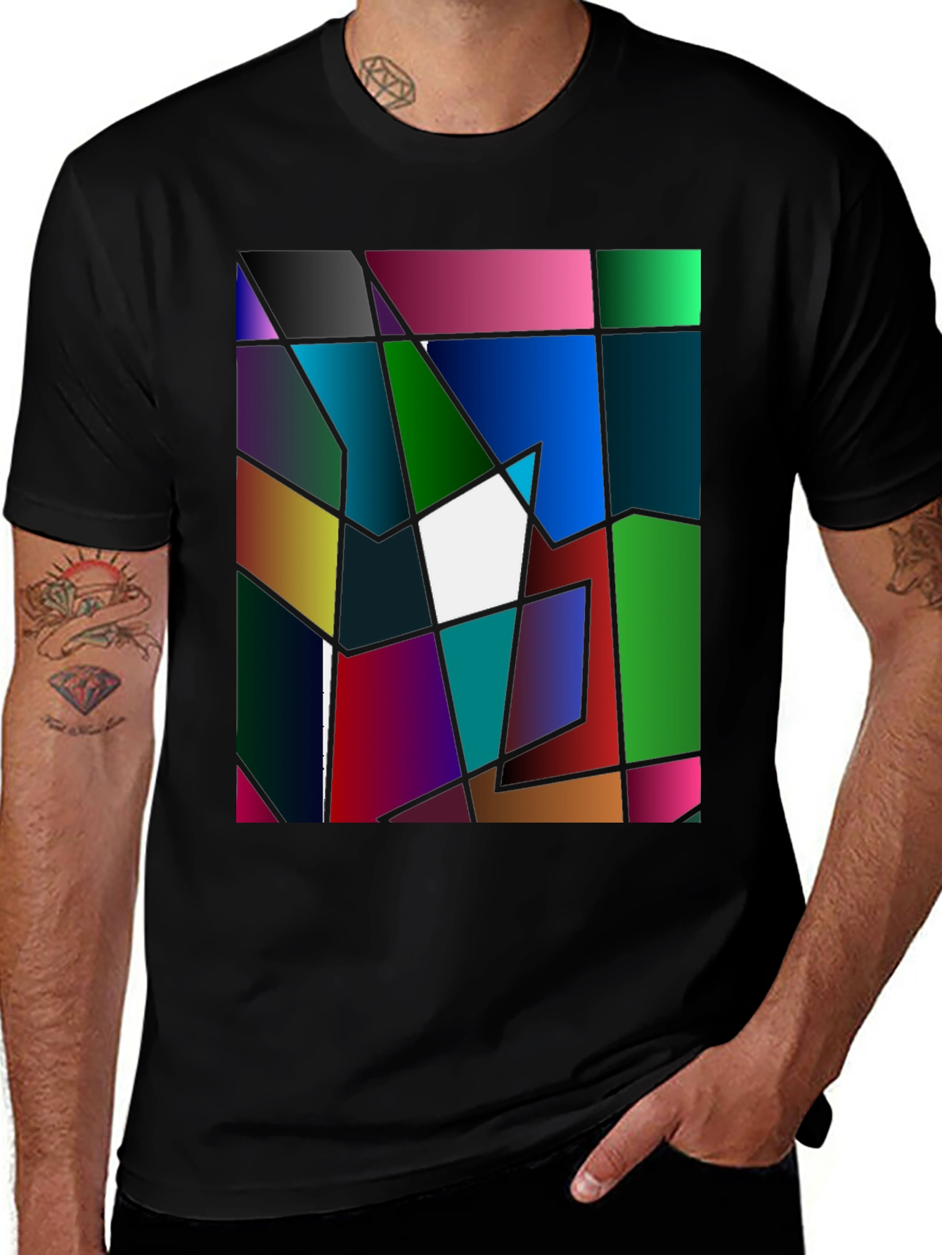 Variant 25 of Abstract Geometric Graphic Tee - Bold Art T-Shirt