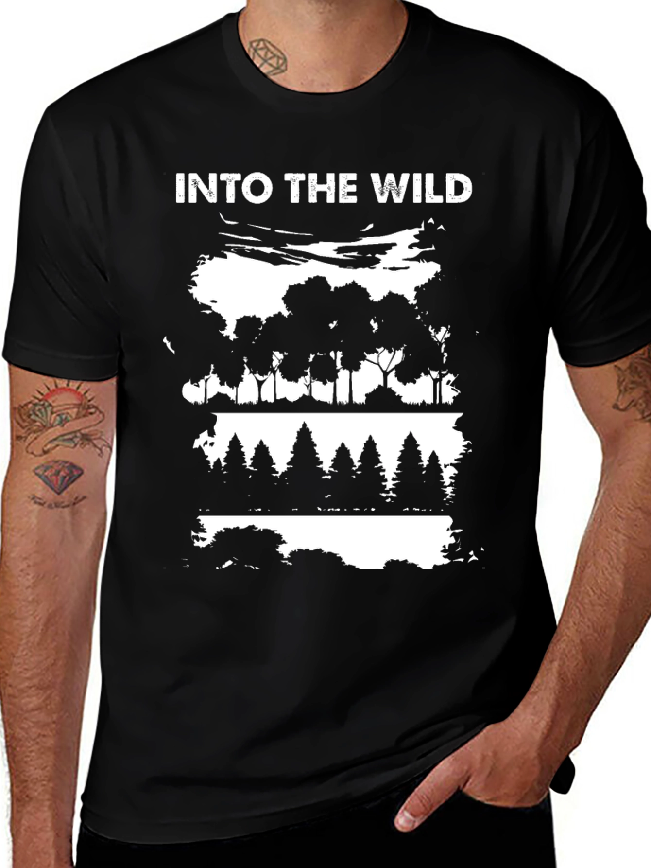Variant 6 of Into The Wild Graphic Print Tee