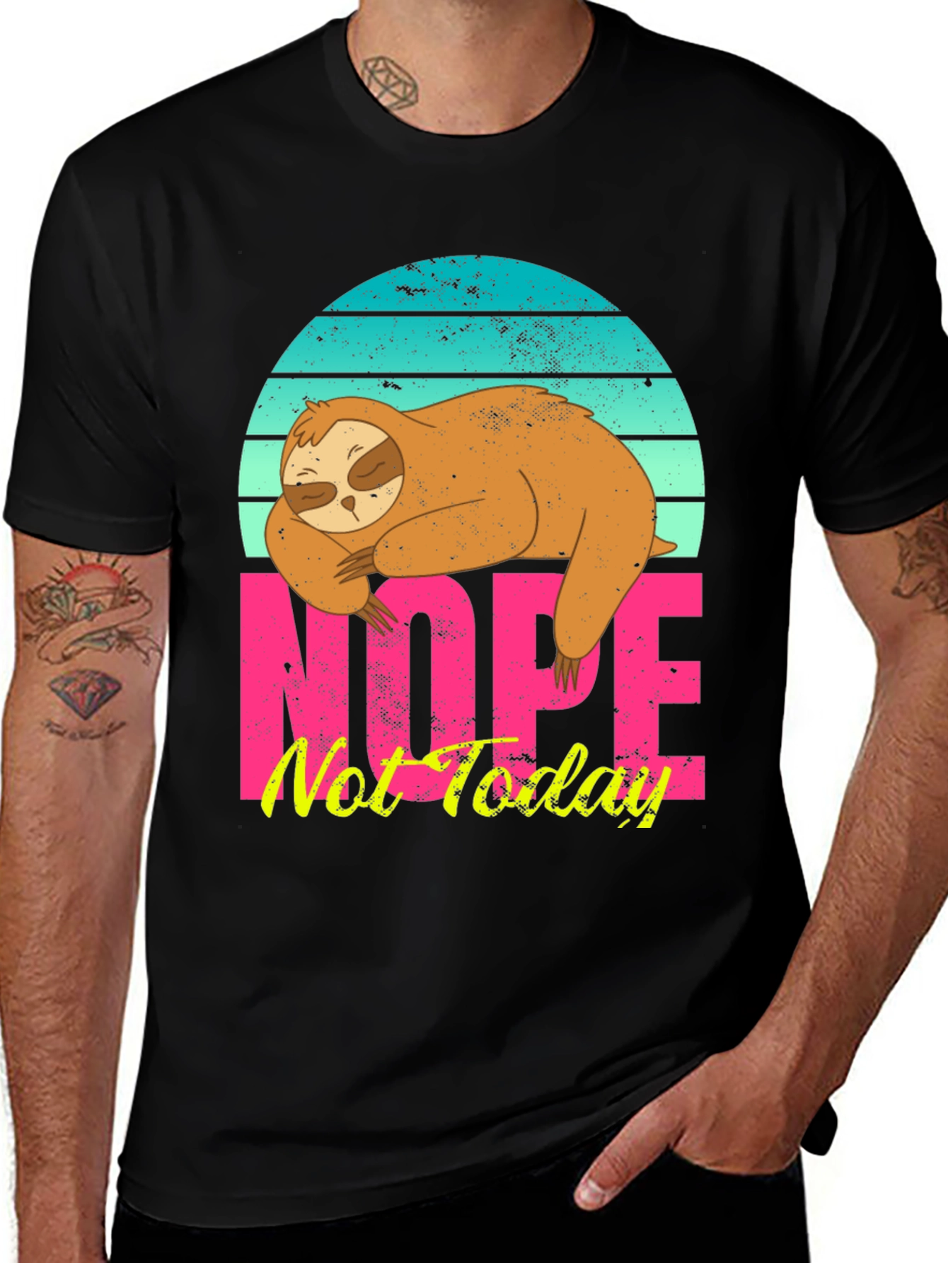 Variant 11 of Nope Not Today Sloth Graphic Tee