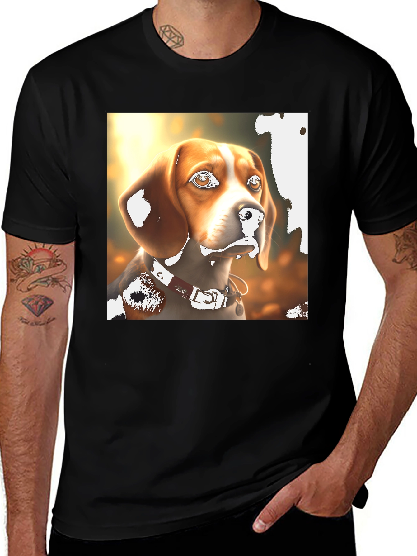 Variant 20 of Beagle Dog Graphic T-Shirt - Unique Design
