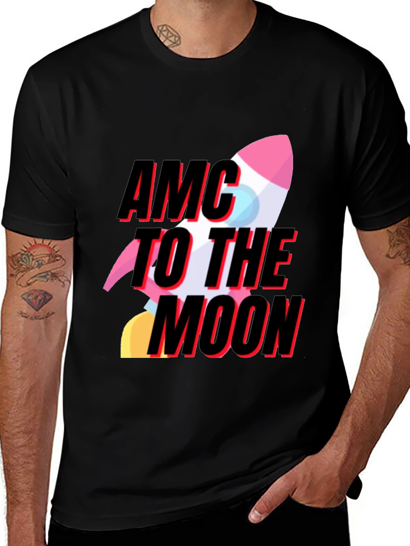 AMC To The Moon Graphic Tee - Trendy T-Shirt
