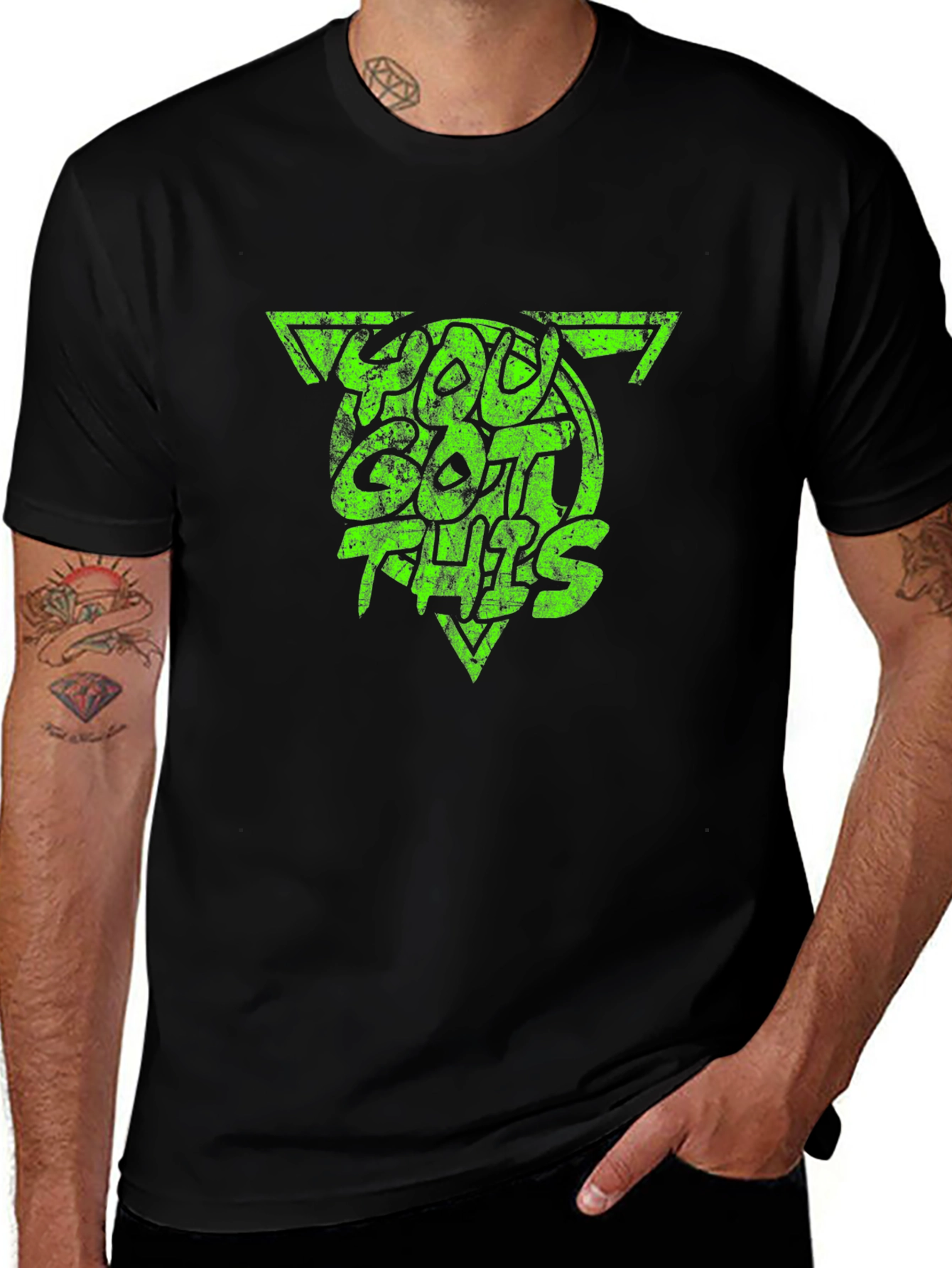 Variant 15 of You Got This Graphic Tee - Men's Black T-Shirt