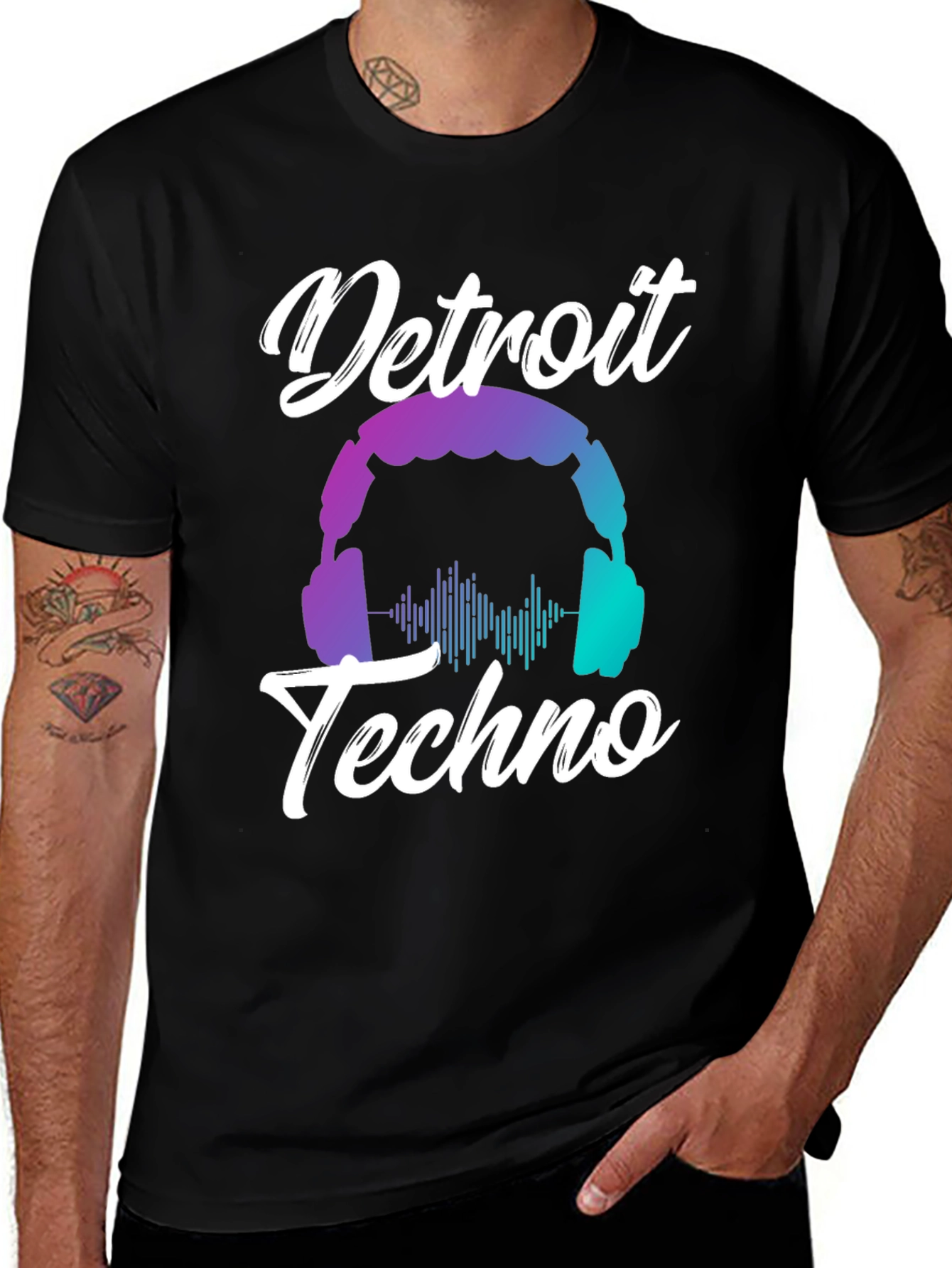 Detroit Techno Graphic Tee - Music Lover Shirt