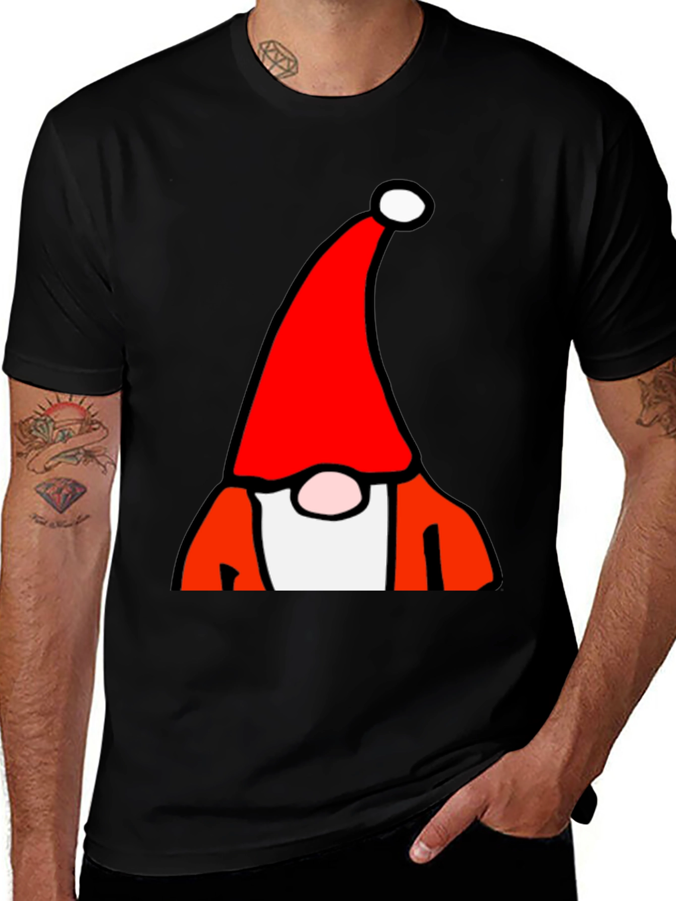 Variant 21 of Gnome Graphic Tee - Festive Holiday Apparel