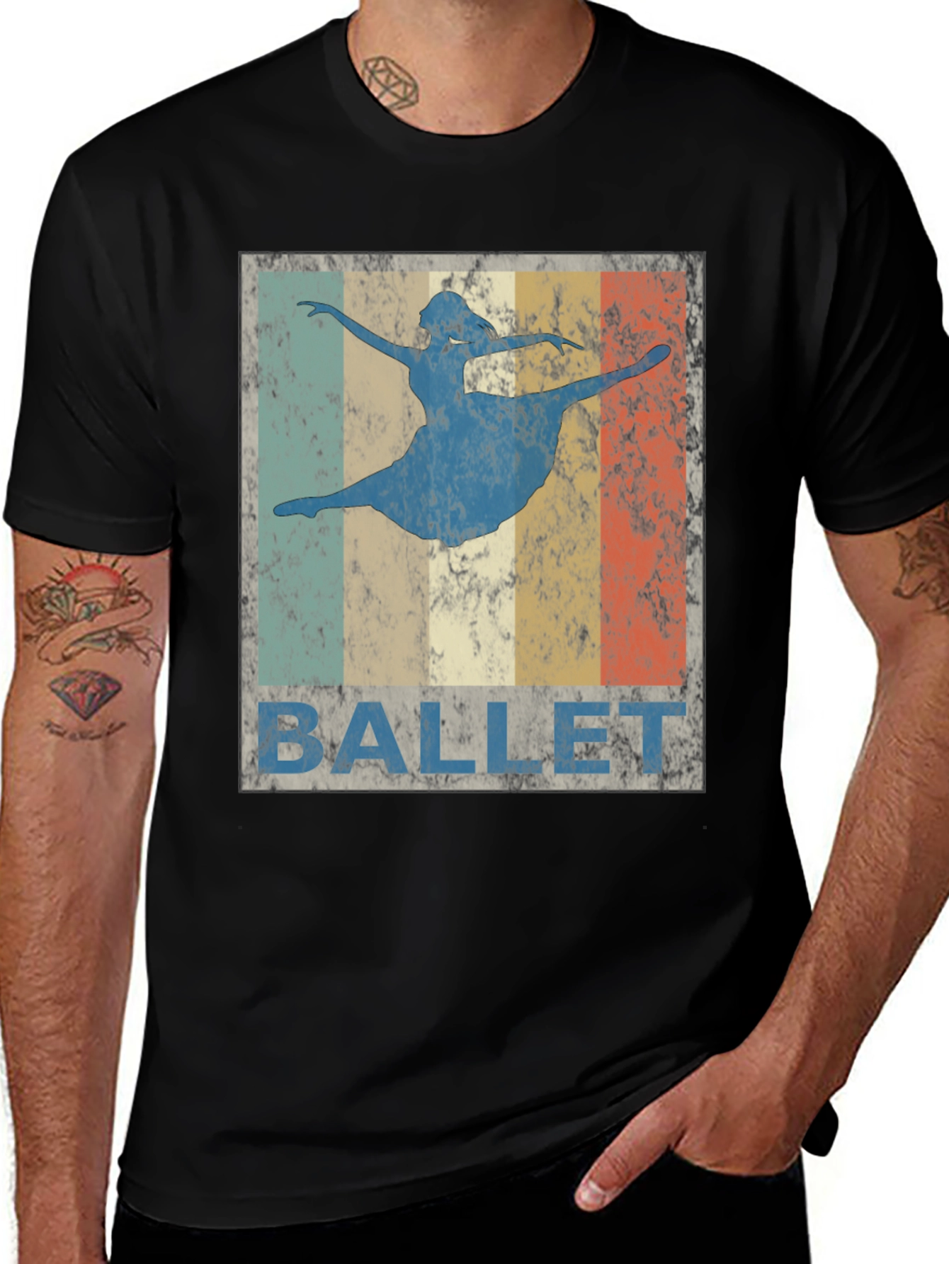 Variant 30 of Vintage Ballet Dancer T-Shirt - Retro Style
