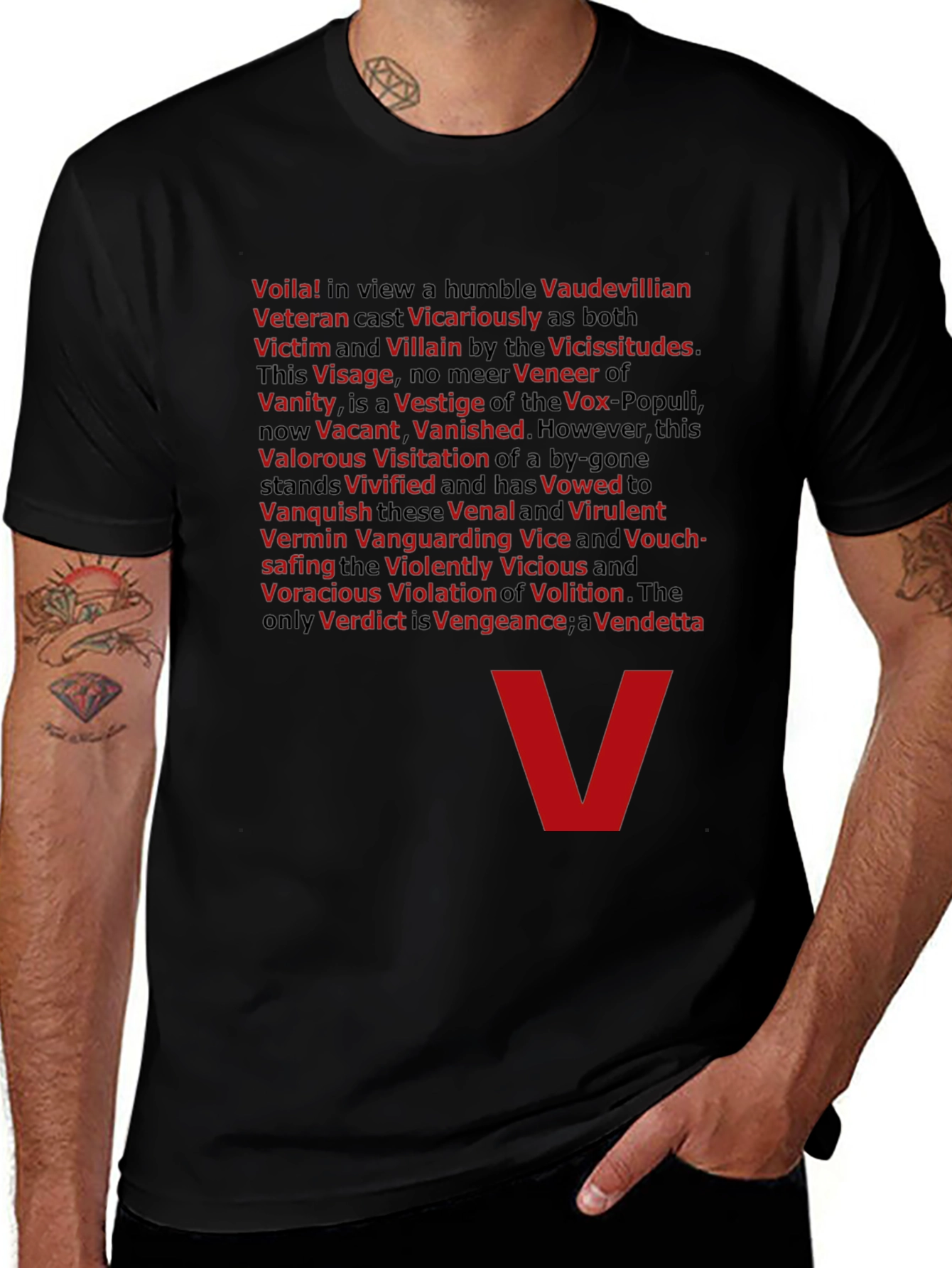 V for Vendetta T-Shirt - Voila Villain