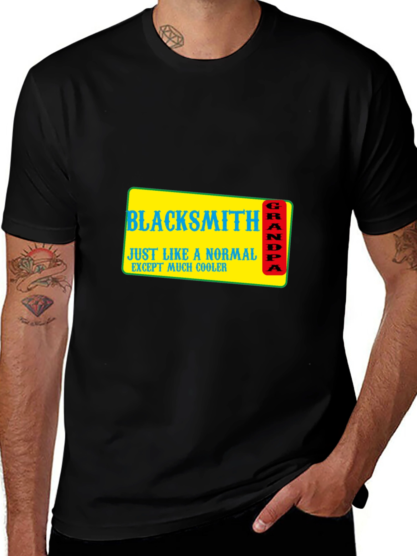 Variant 5 of Blacksmith Grandpa T-Shirt Cool Grandpa Gift