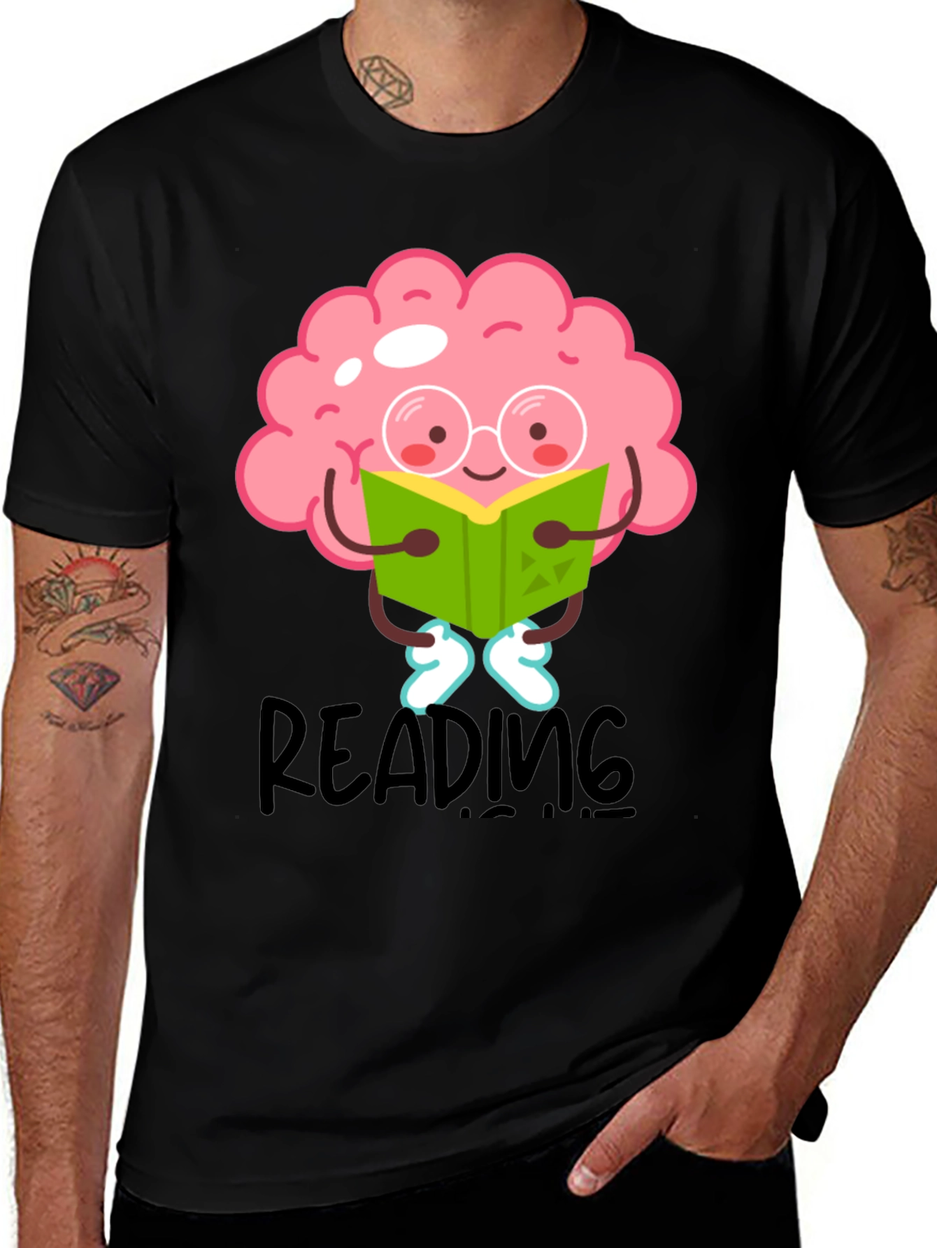 Brainy Reader T-Shirt - Reading is Knowledge!