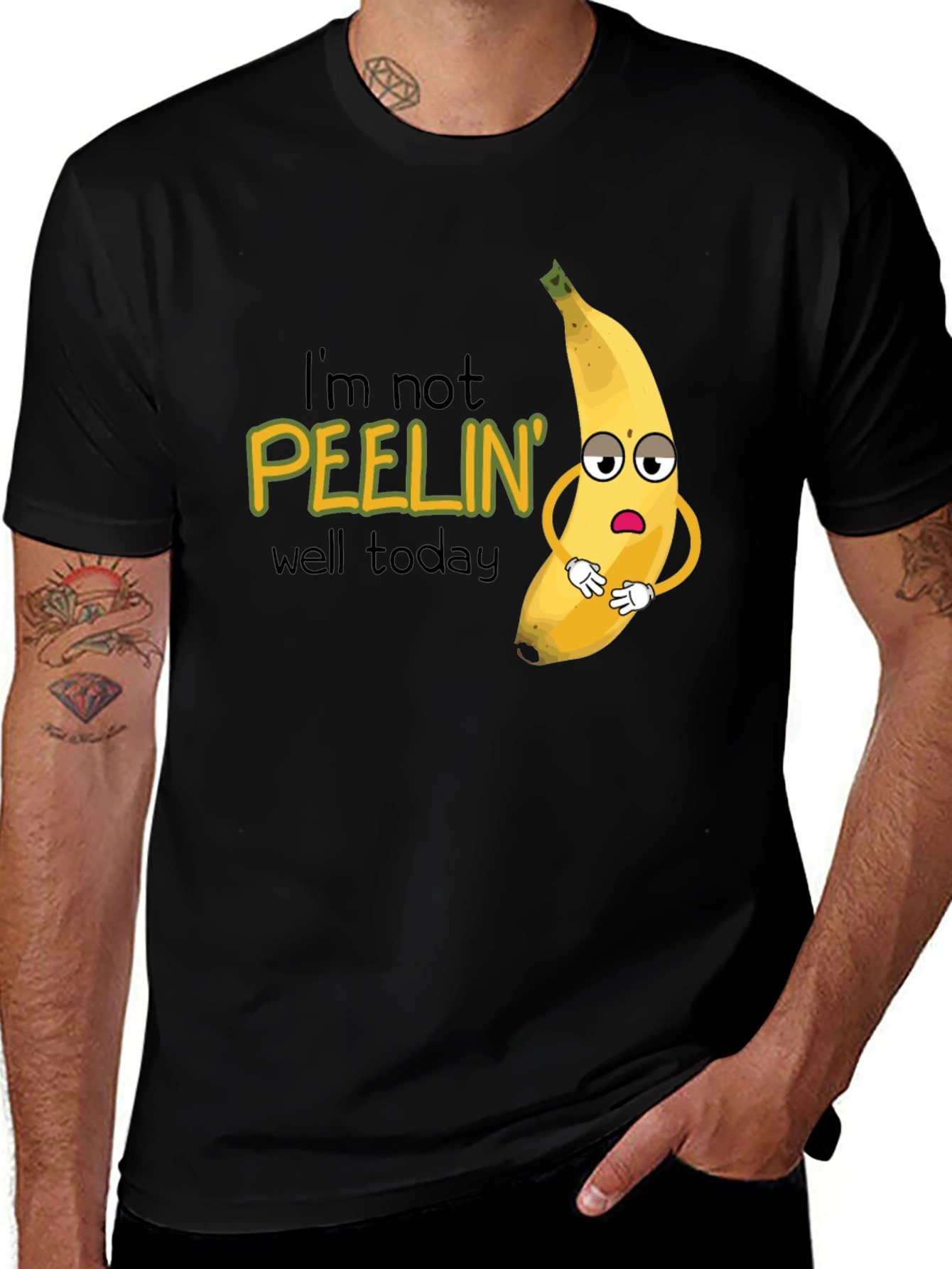 Variant 6 of Funny Banana Pun T-Shirt - I'm Not Peelin' Well Today