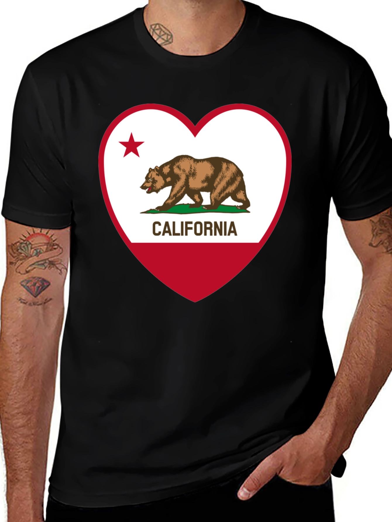 California Love Graphic T-Shirt - Black