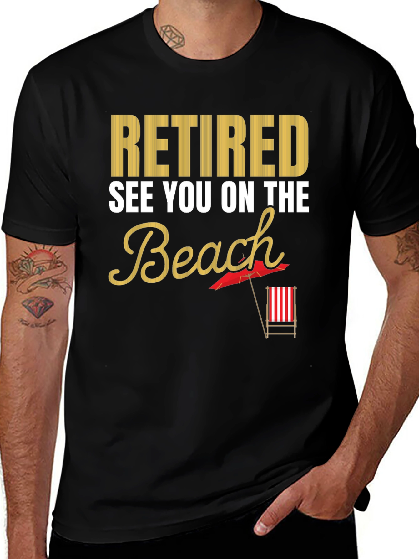 Variant 23 of Retired Beach T-Shirt - Vacation Ready!