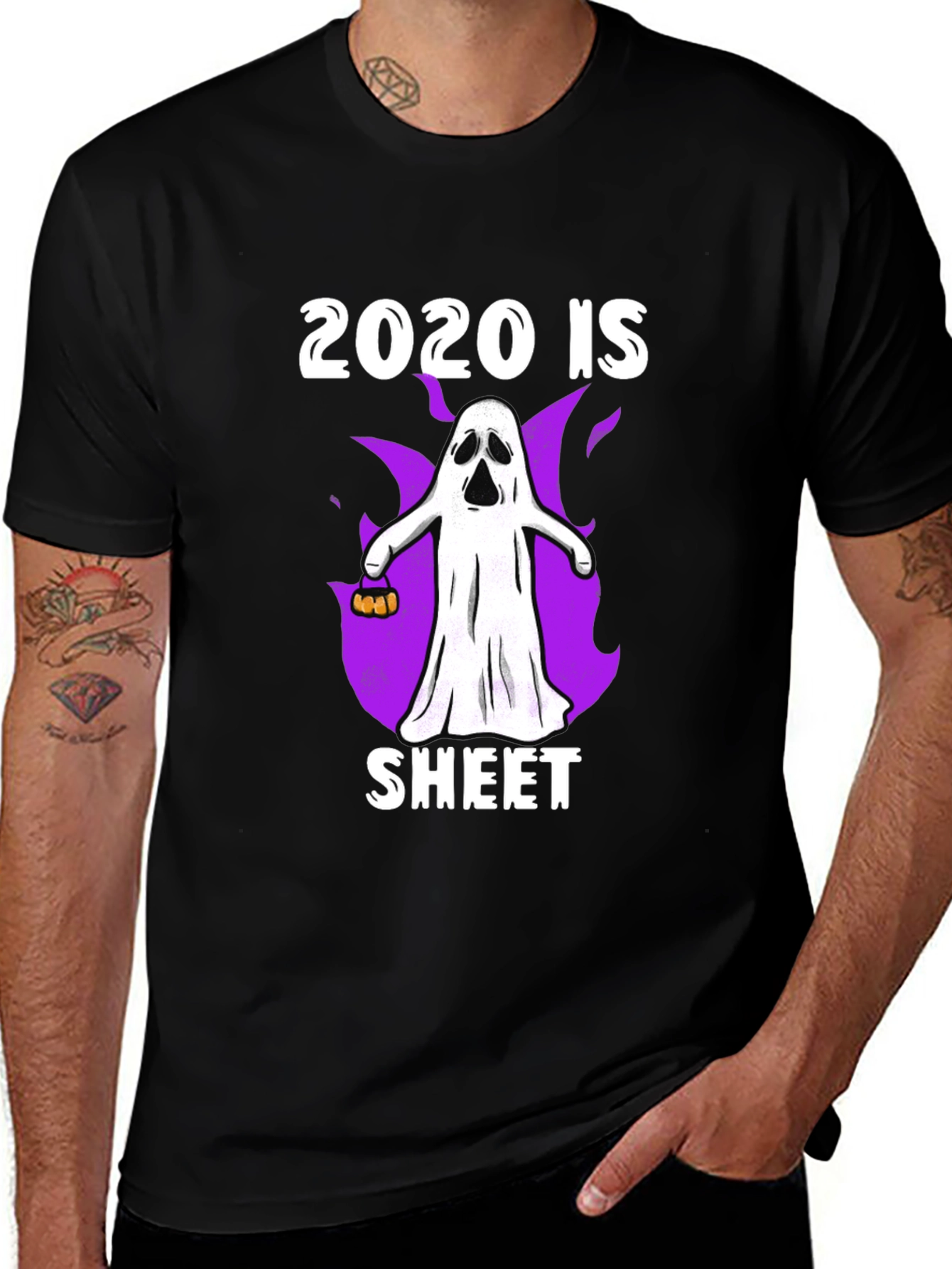 2020 is Sheet Ghost T-Shirt Halloween Costume