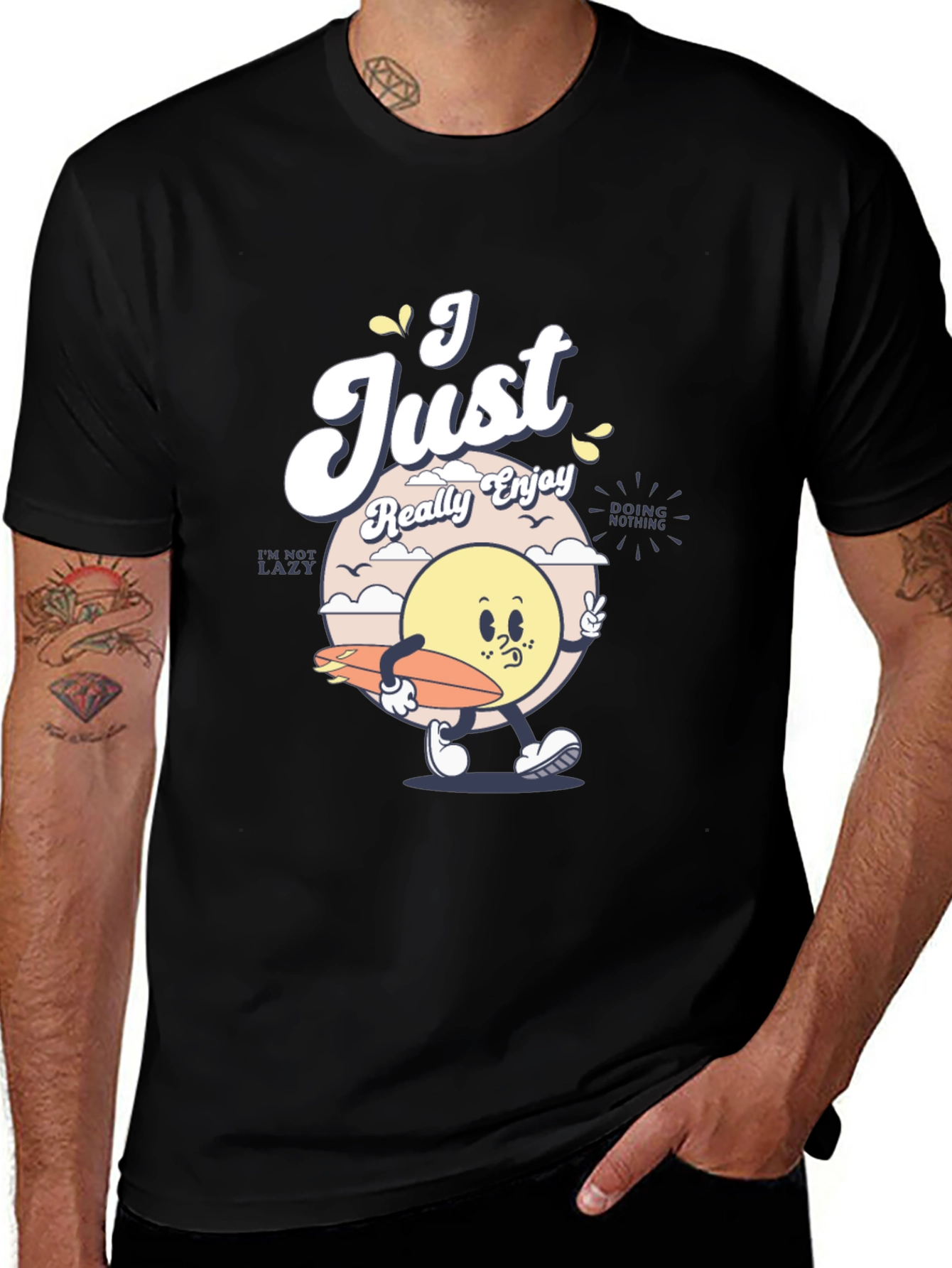 Variant 29 of Funny Graphic T-Shirt - I Just Really Enjoy Doing Nothing