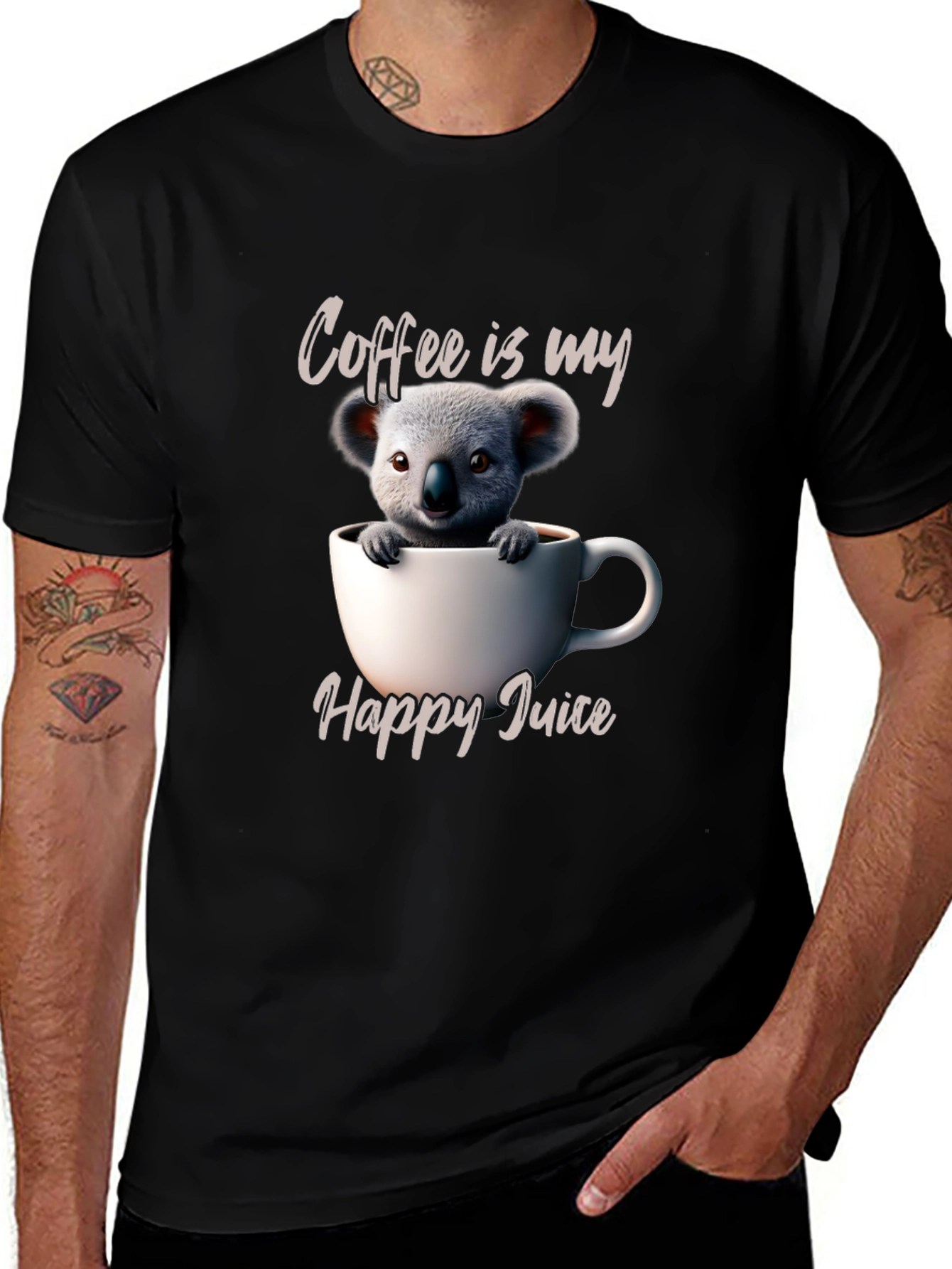 Variant 19 of Cute Koala Coffee T-Shirt - Happy Juice