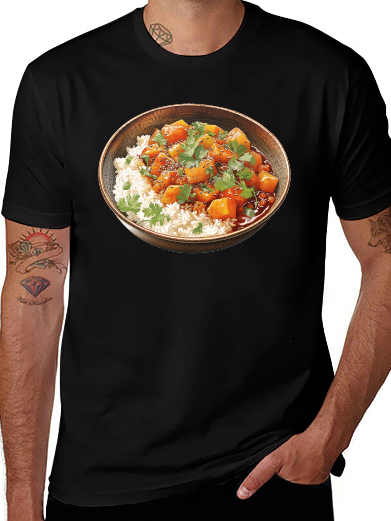 Variant 14 of Food Bowl T-Shirt - Unique Culinary Graphic Tee