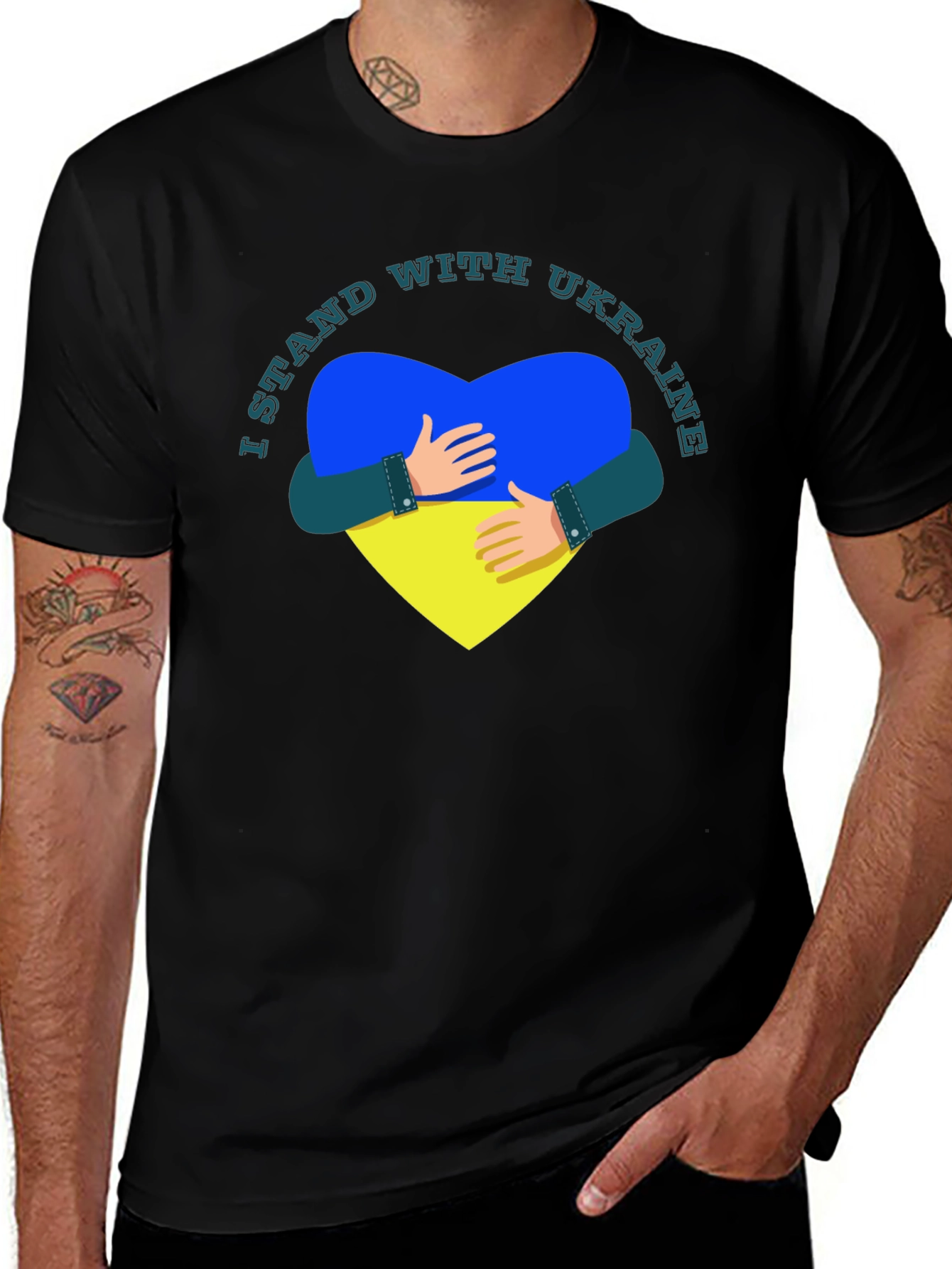 I Stand With Ukraine Graphic T-Shirt